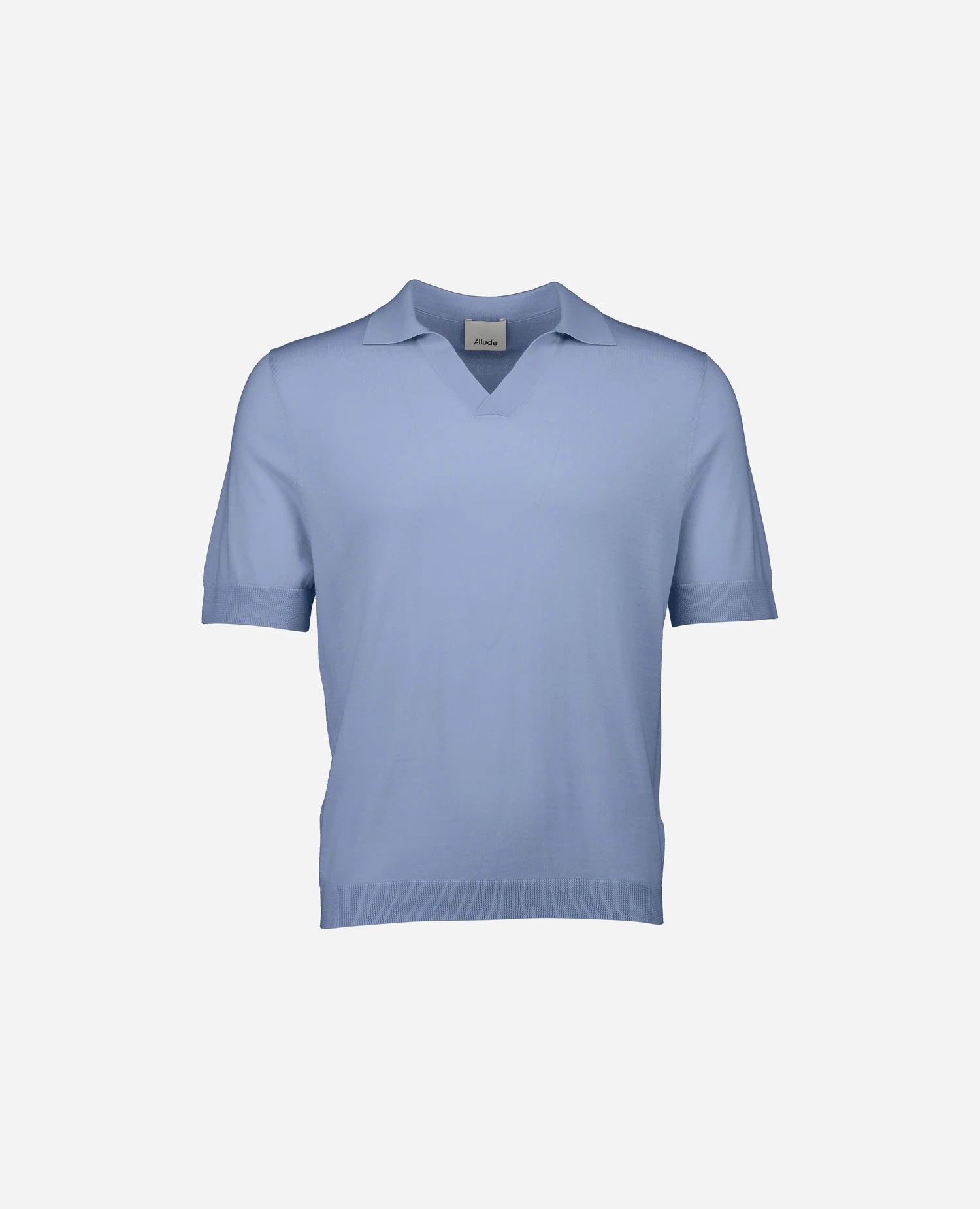 262-35003-11_1 - Allude - 1/4 Arm 30% Cashmere 70% Baumwolle Baumwolle Blau Herren Polo Pullover SAPG::262-35003 Spring/Summer 2026