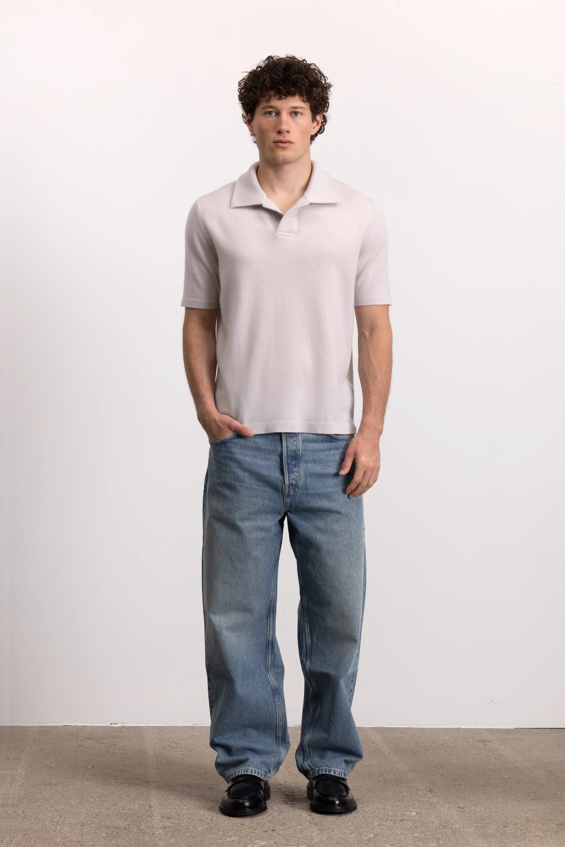 262-37014-80_6 - Allude - 30% Cashmere 70% Wolle Active Grau Halbarm Herren NEW Polo Pullover SAPG::262-37014 Spring/Summer 2026 Wolle