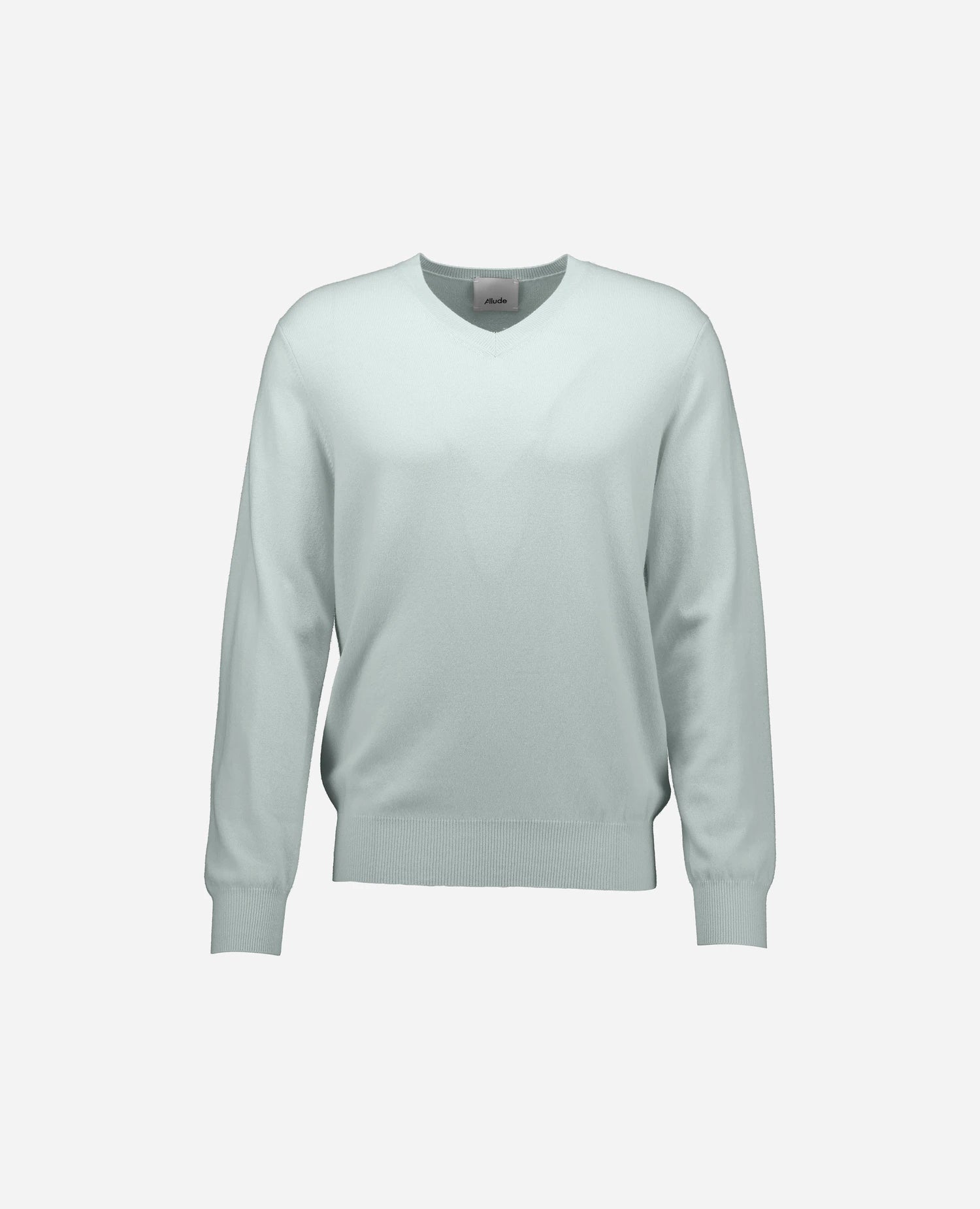 262-37020-30_1 - Allude - 30% Cashmere 70% Wolle Grün Herren Langarm Pullover SAPG::262-37020 Spring/Summer 2026 V-Ausschnitt Wolle