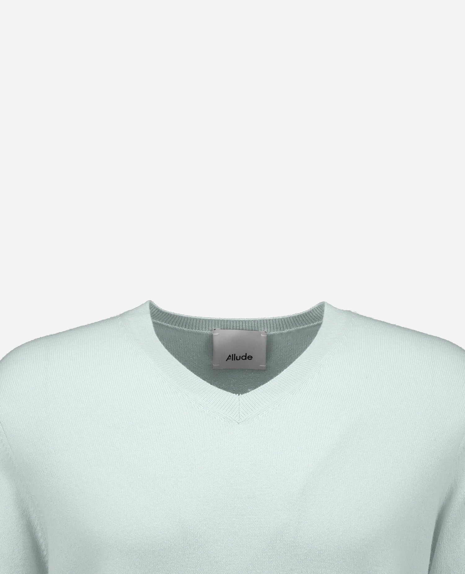 262-37020-30_3 - Allude - 30% Cashmere 70% Wolle Grün Herren Langarm Pullover SAPG::262-37020 Spring/Summer 2026 V-Ausschnitt Wolle