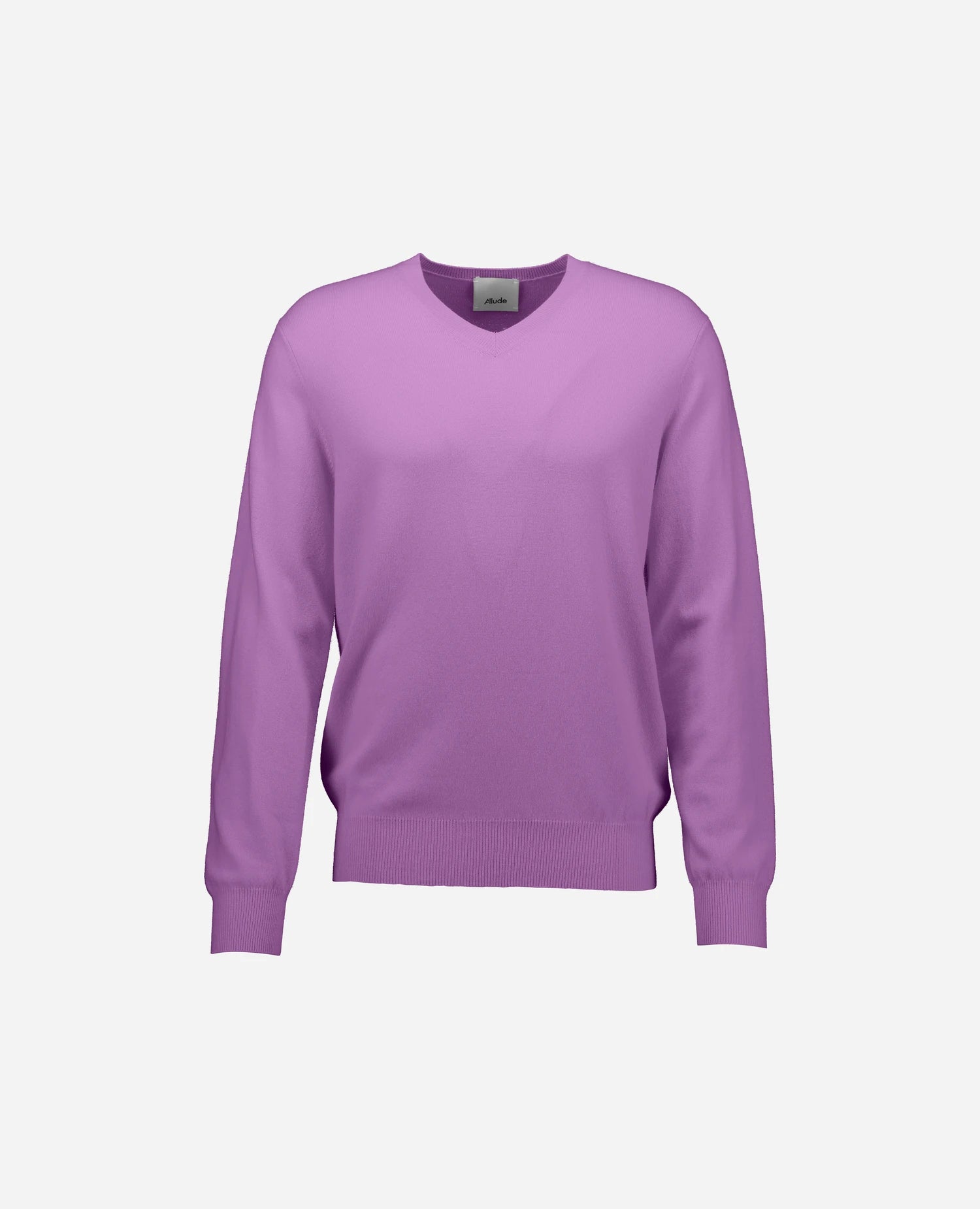 262-37020-70_1 - Allude - 30% Cashmere 70% Wolle Active Herren Langarm Lila NEW Pullover SAPG::262-37020 Spring/Summer 2026 V-Ausschnitt Wolle
