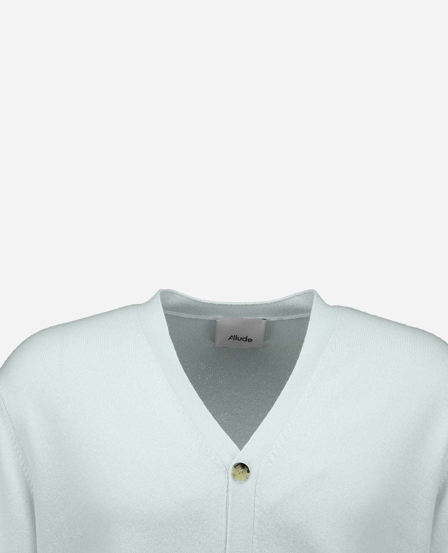 262-37022-30_3 - Allude - 30% Cashmere 70% Wolle Grün Herren Langarm SAPG::262-37022 Spring/Summer 2026 Strickjacke V-Ausschnitt Wolle