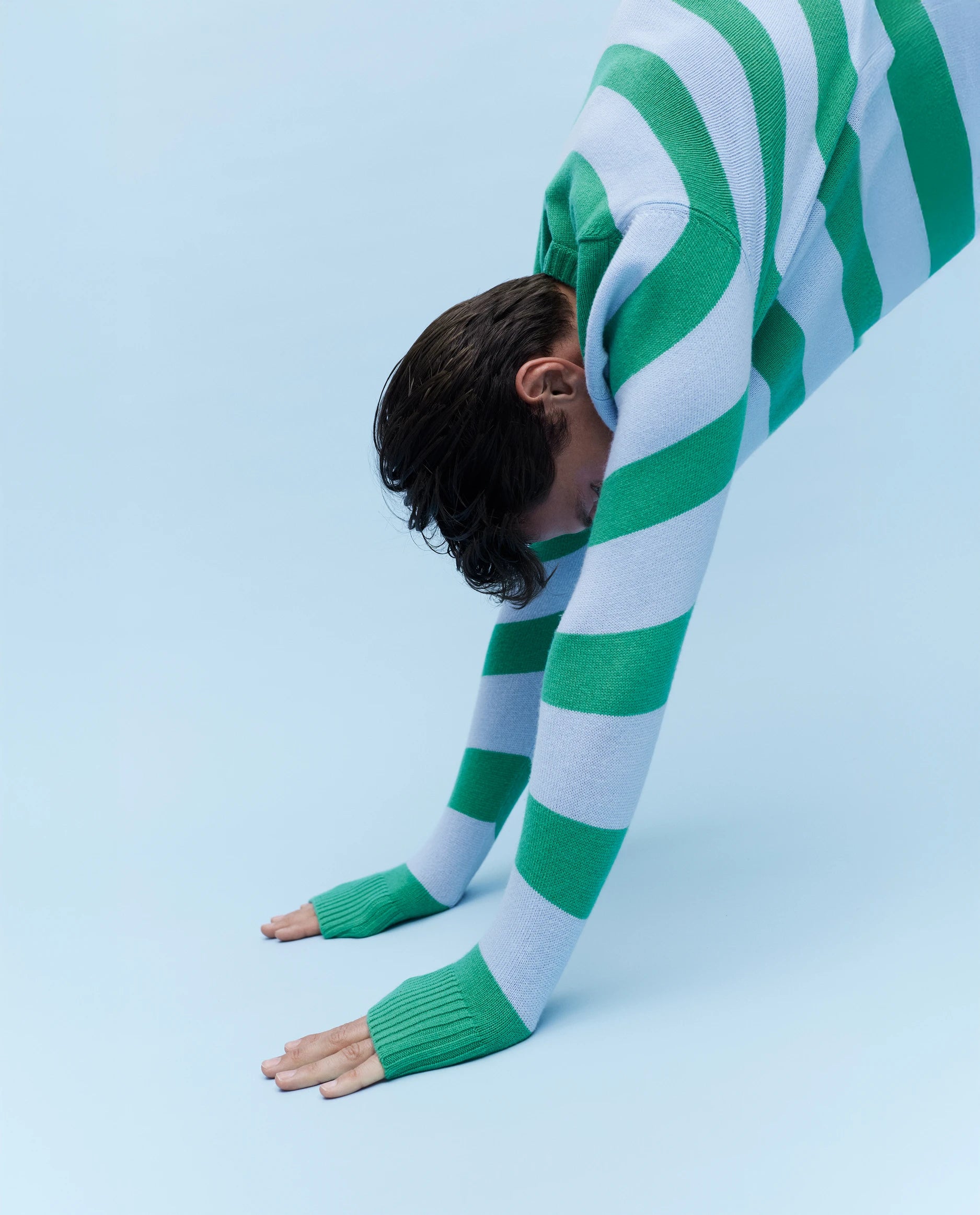 262-37040-3411_5235 - Allude - 30% Cashmere 70% Wolle Active Grün Herren Langarm NEW Pullover Rundhals SAPG::262-37040 Spring/Summer 2026 Wolle