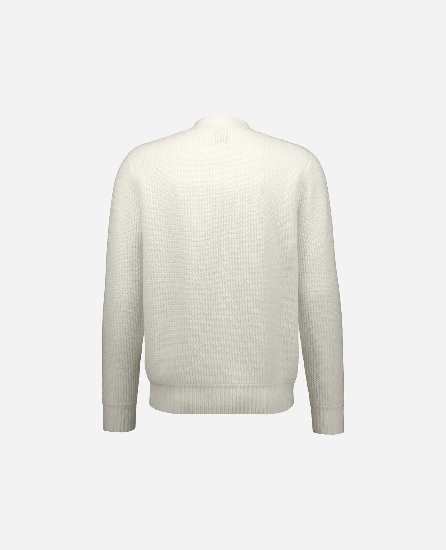 262-37050-40_2 - Allude - 30% Cashmere 70% Wolle Active Herren Langarm NEW SAPG::262-37050 Spring/Summer 2026 Strickjacke V-Ausschnitt Weiß Wolle