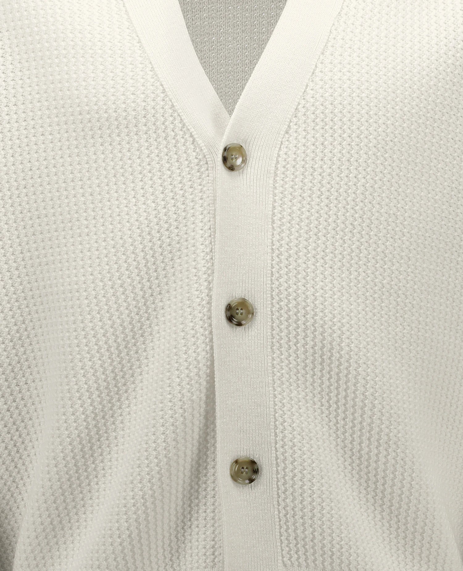 262-37050-40_4 - Allude - 30% Cashmere 70% Wolle Active Herren Langarm NEW SAPG::262-37050 Spring/Summer 2026 Strickjacke V-Ausschnitt Weiß Wolle