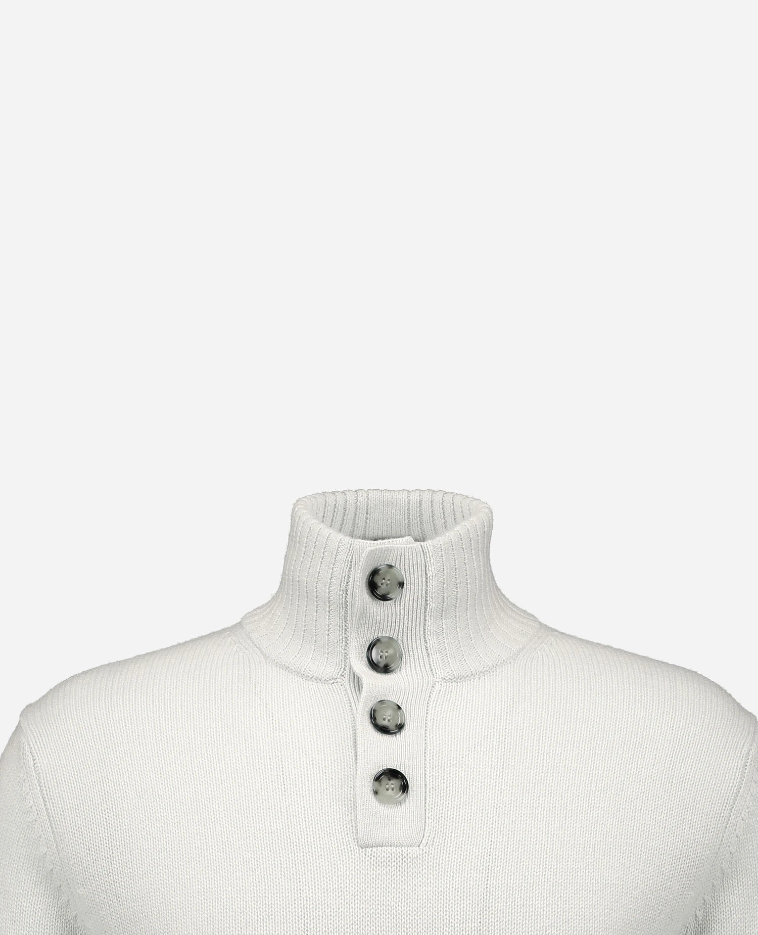 262-37062-40_3 - Allude - 30% Cashmere 70% Wolle Active Herren Langarm NEW SAPG::262-37062 Spring/Summer 2026 Stehkragen Strickjacke Weiß Wolle