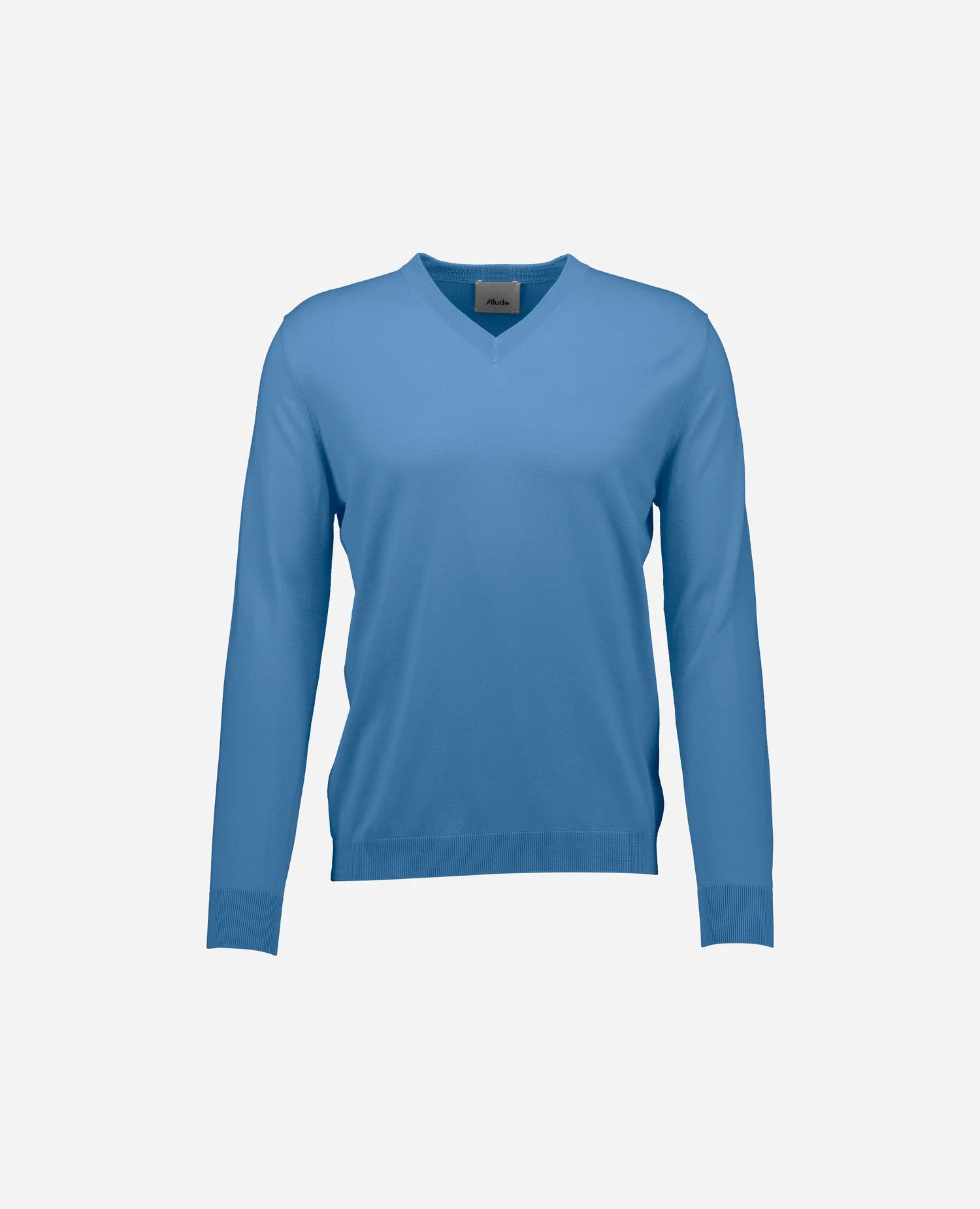 262-69400-416_1 - Allude - 100% Wolle (Merino) Active Blau Herren Langarm NEW Pullover SAPG::262-69400 Spring/Summer 2026 V-Ausschnitt Wolle