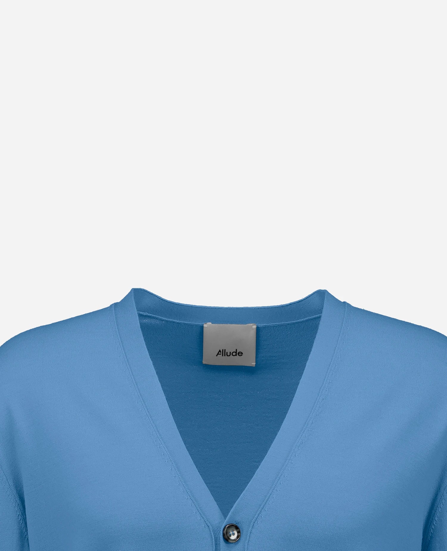 262-69402-416_3 - Allude - 100% Wolle (Merino) Active Blau Herren Langarm NEW SAPG::262-69402 Spring/Summer 2026 Strickjacke V-Ausschnitt Wolle