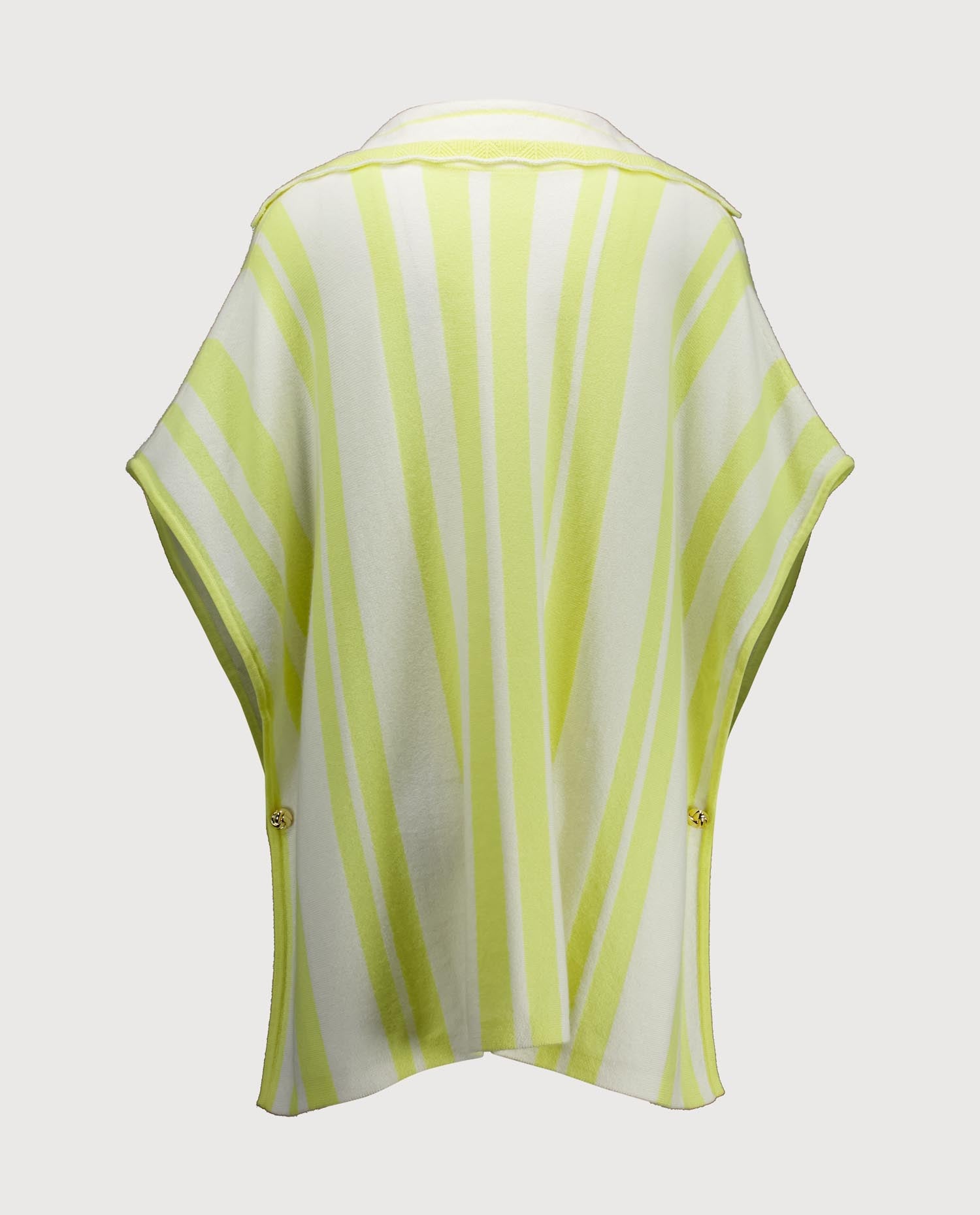 263-20010-2040_2 - Allude - 100% Cashmere Active Capsule Summer 2026 Cashmere Damen Gelb Halbarm NEW Poncho SAPG::263-20010 Spring/Summer 2026