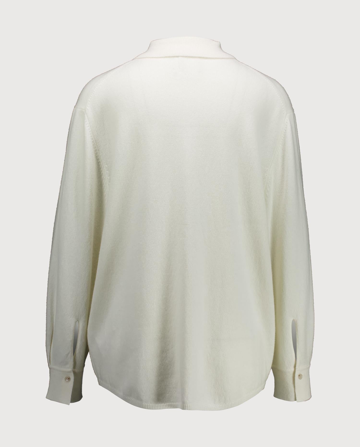 263-20024-40_2 - Allude - 100% Cashmere Active Capsule Summer 2026 Cashmere Damen Langarm NEW Pullover SAPG::263-20024 Spring/Summer 2026 Weiß