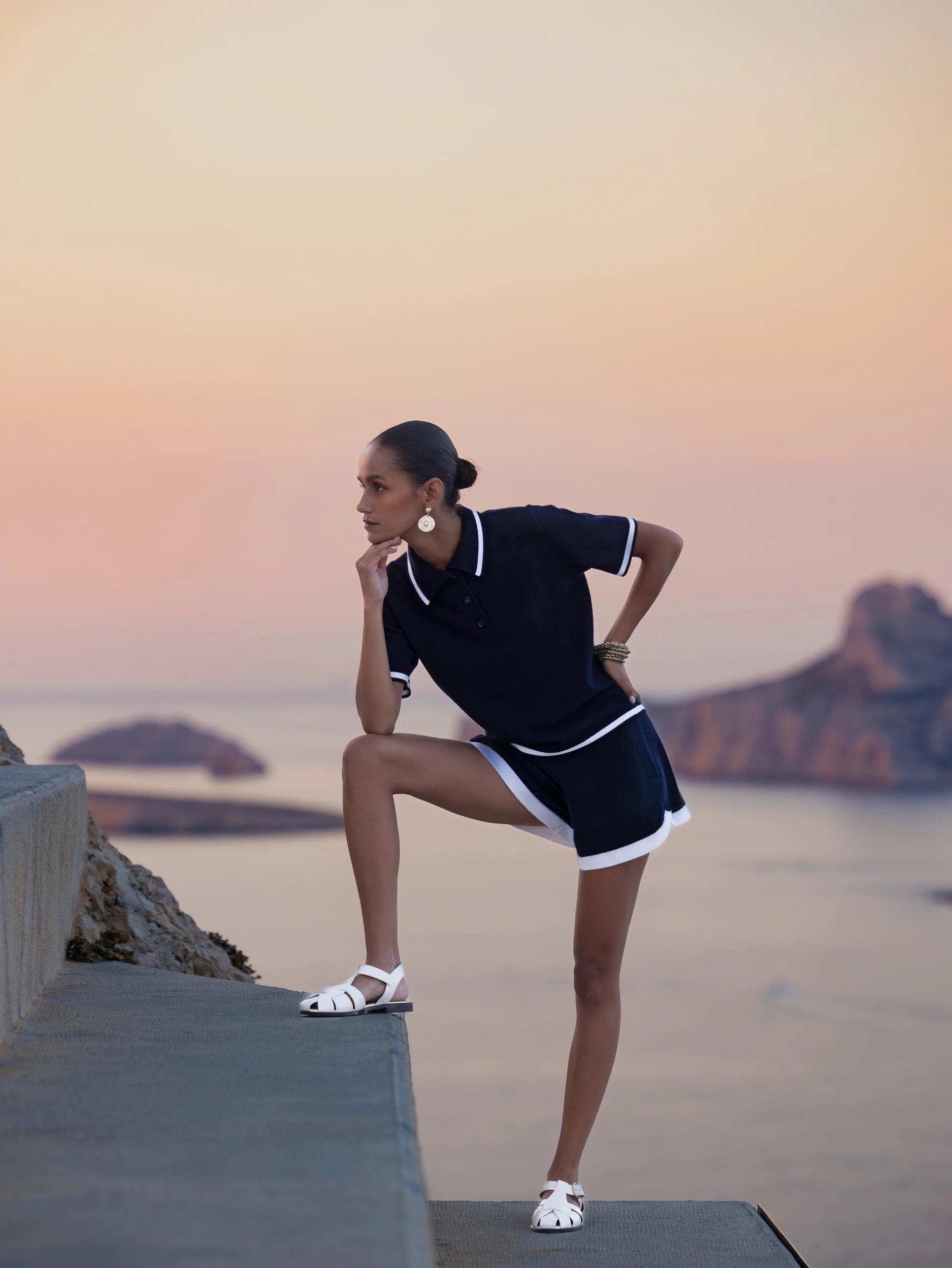 263-20030-1440_8 - Allude - 1/4 Arm 100% Cashmere Active Capsule Summer 2026 Cashmere Damen Navy NEW Pullover SAPG::263-20030 Spring/Summer 2026