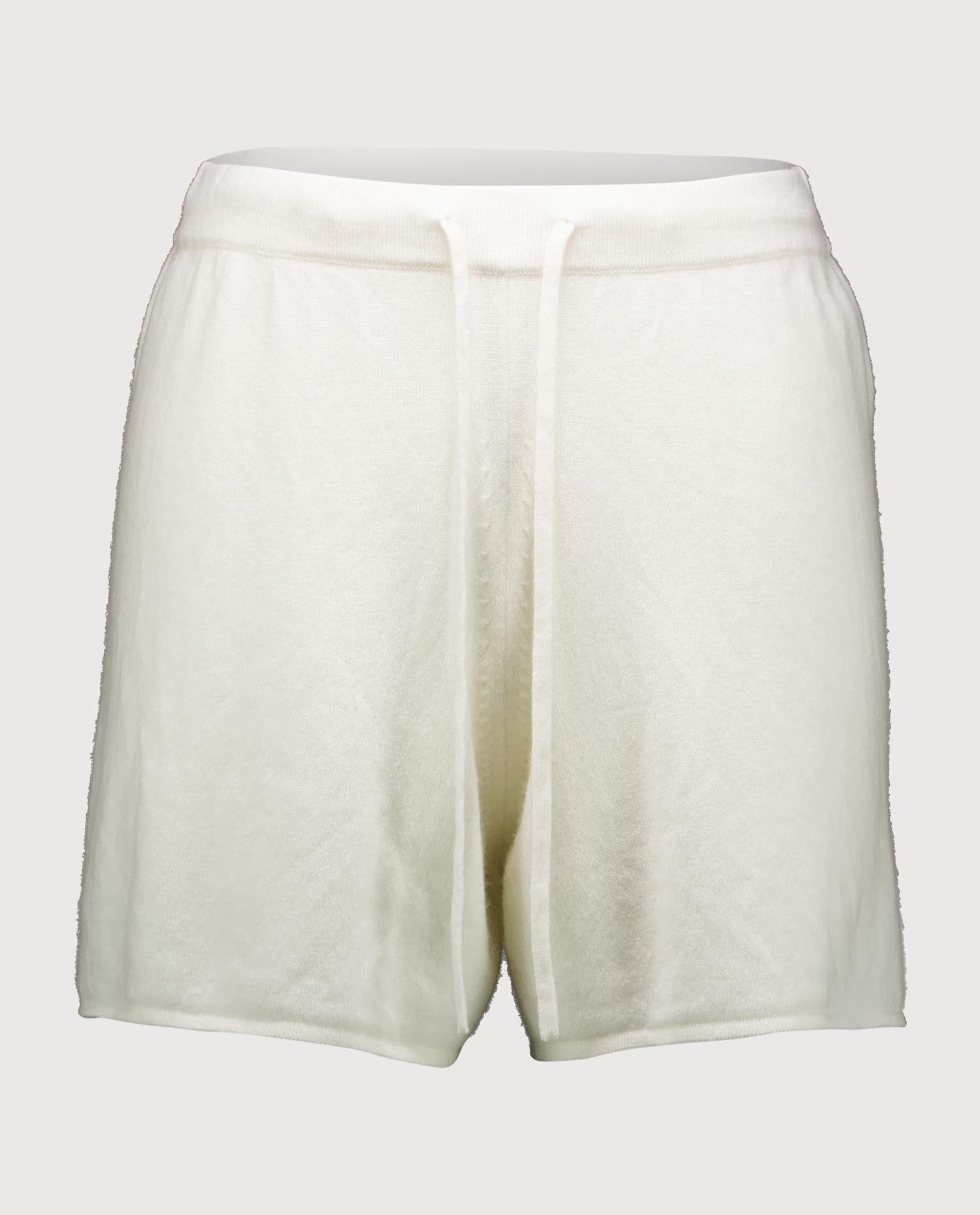 263-20043-40_1 - Allude - 100% Cashmere Active Capsule Summer 2026 Cashmere Damen kurze Hose SAPG::263-20043 Spring/Summer 2026 Weiß