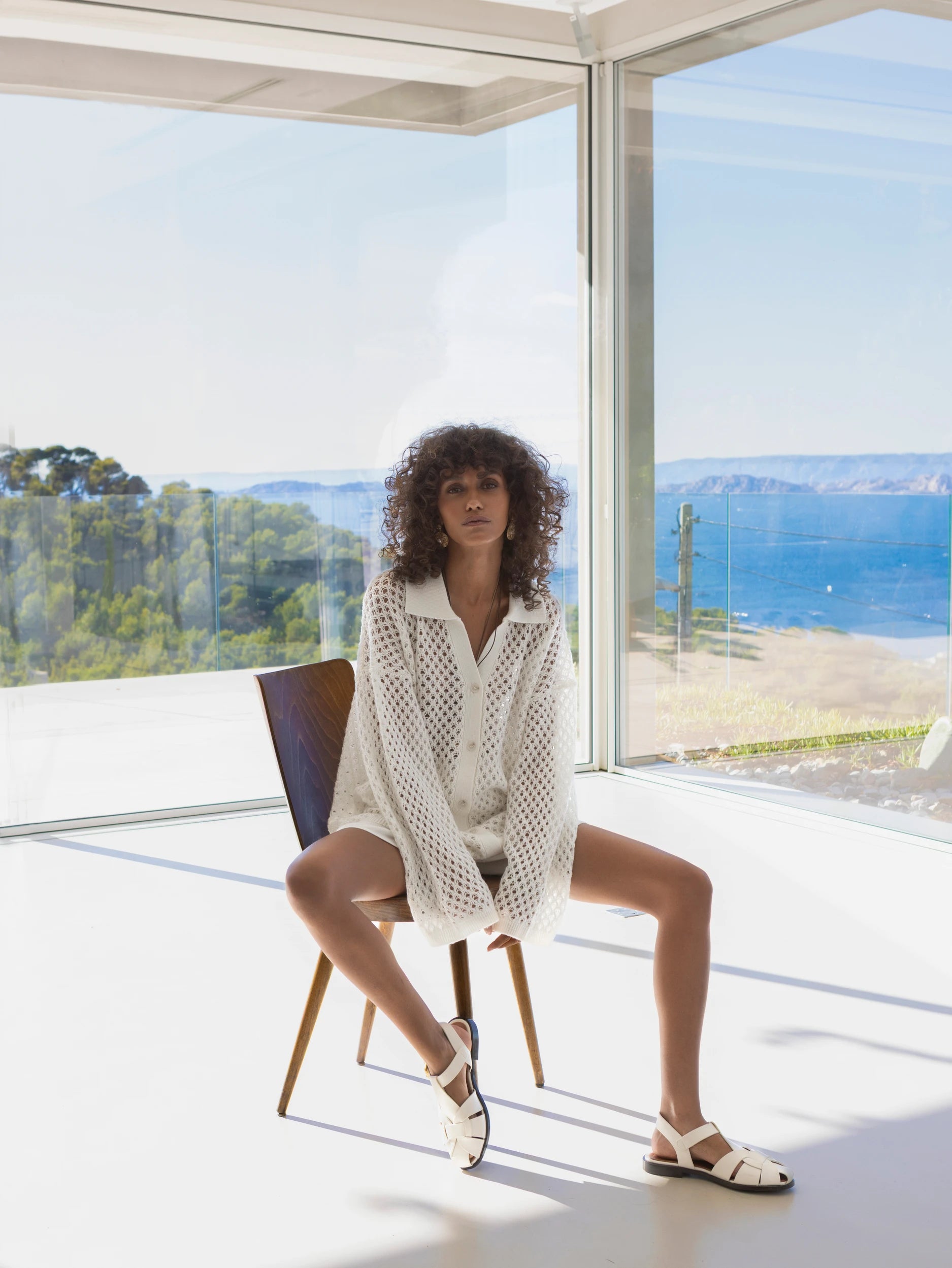 263-20600-40_9 - Allude - 30% Cashmere 70% Wolle Active Capsule Summer 2026 Damen Langarm NEW Pullover SAPG::263-20600 Spring/Summer 2026 Weiß Wolle