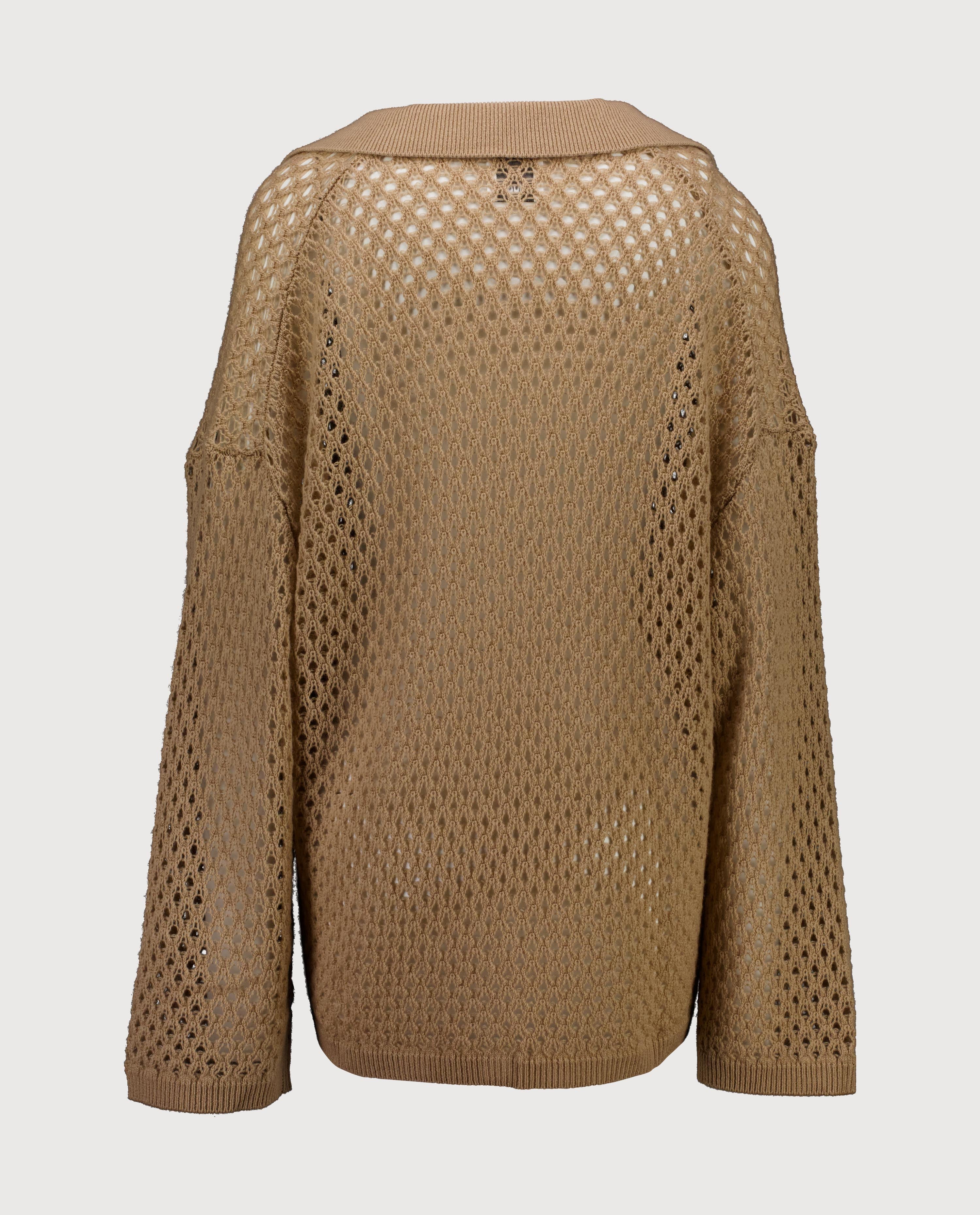 263-20600-43_2 - Allude - 30% Cashmere 70% Wolle Active Beige Capsule Summer 2026 Damen Langarm NEW Pullover SAPG::263-20600 Spring/Summer 2026 Wolle