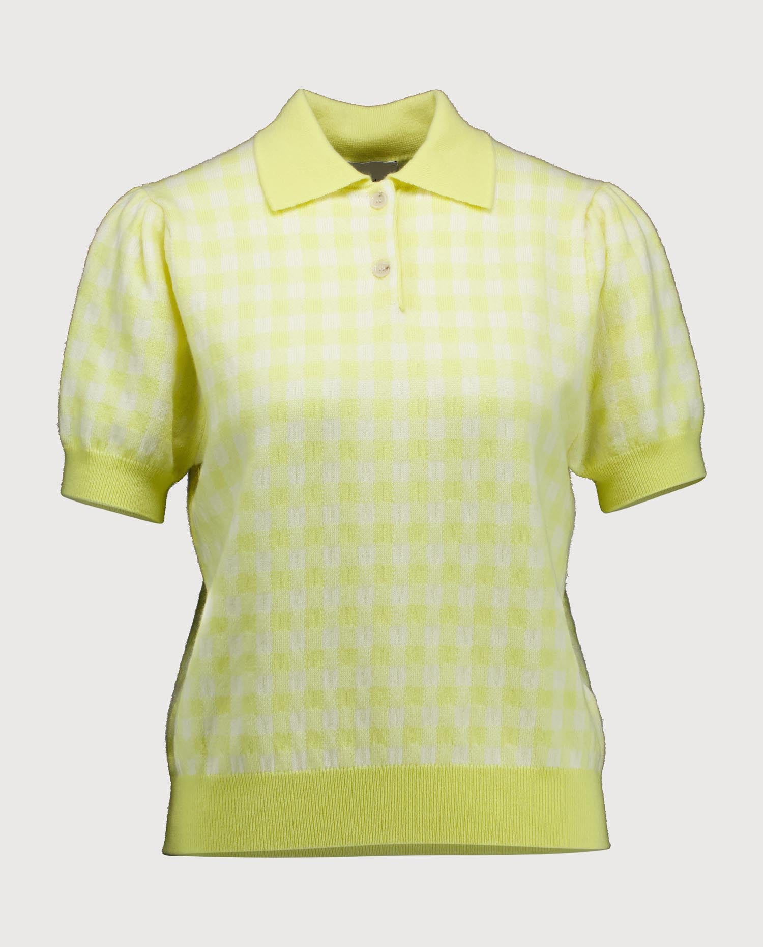 263-20612-2040_1 - Allude - 1/4 Arm 30% Cashmere 70% Wolle Active Capsule Summer 2026 Damen Gelb NEW Polo Pullover SAPG::263-20612 Spring/Summer 2026 Wolle