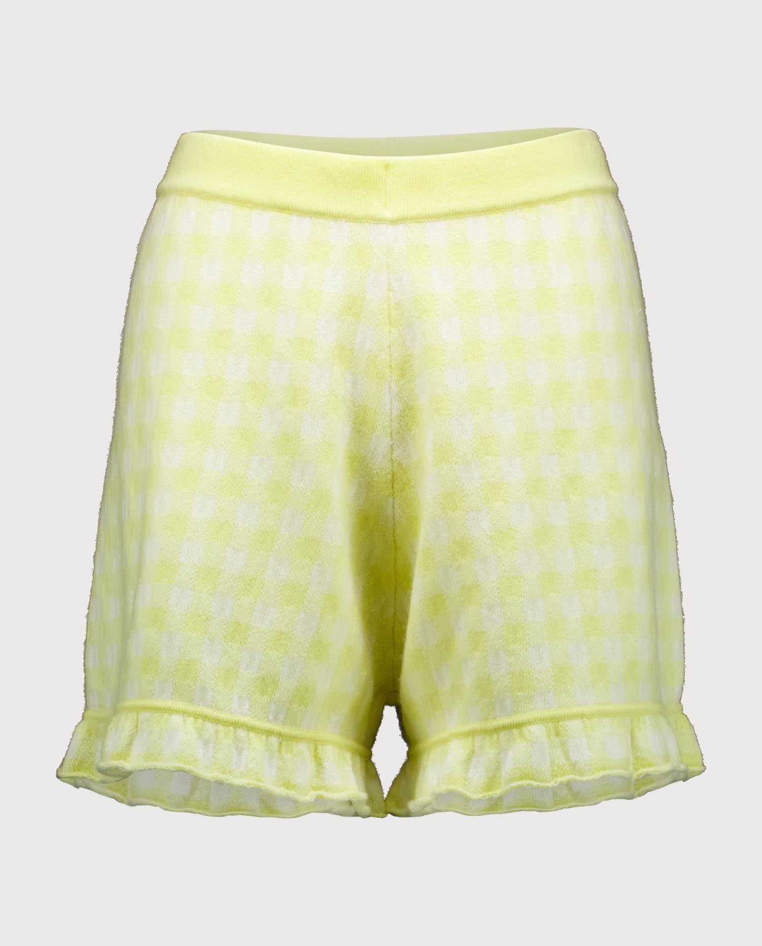 263-20613-2040_1 - Allude - 30% Cashmere 70% Wolle Active Capsule Summer 2026 Damen Gelb kurze Hose NEW SAPG::263-20613 Spring/Summer 2026 Wolle