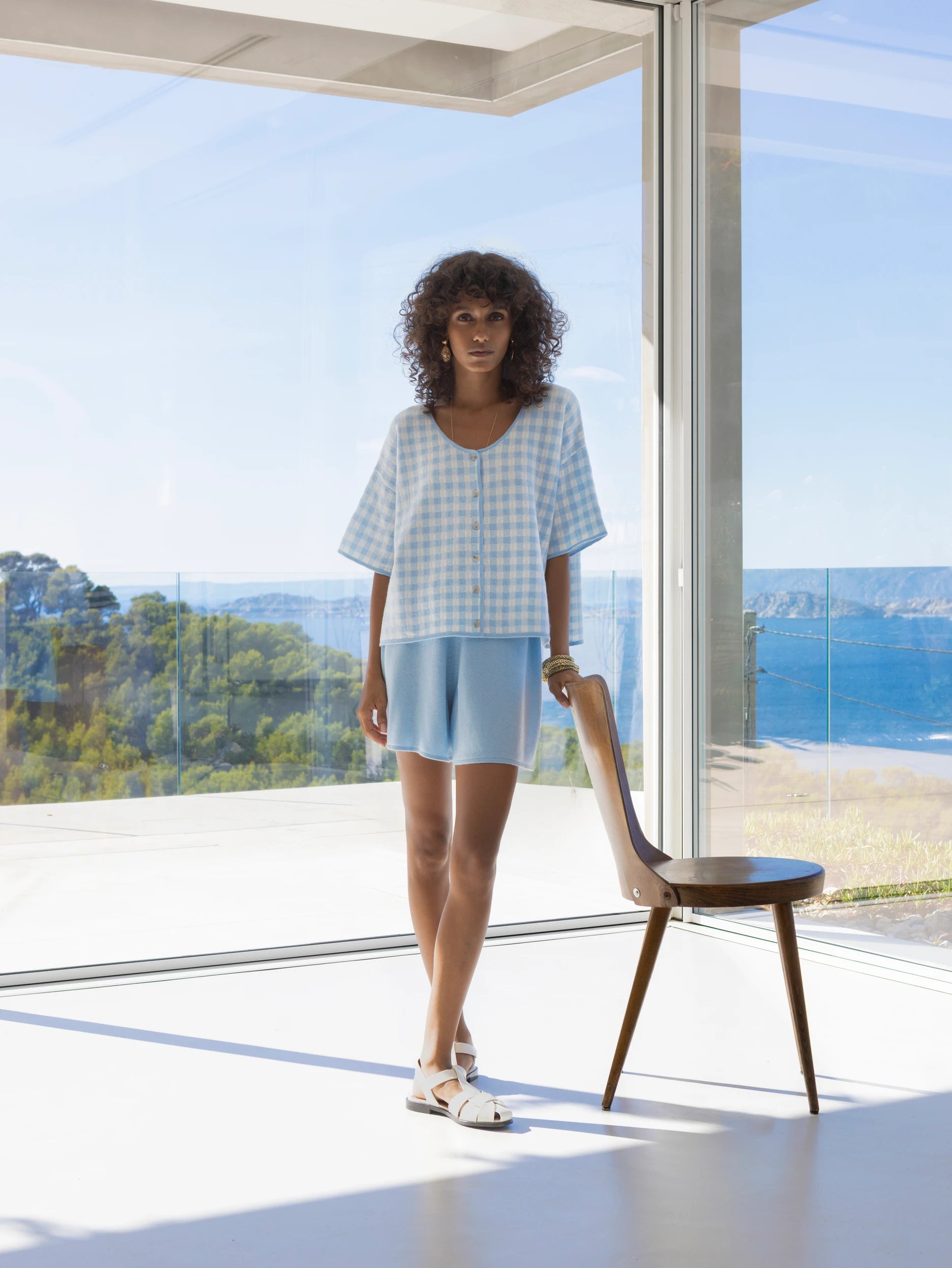 263_20610_1140_20043_11_4_c564a42c-1f81-4f02-be7e-2cf197c8bc18 - Allude - 100% Cashmere Active Blau Capsule Summer 2026 Cashmere Damen kurze Hose NEW SAPG::263-20043 Spring/Summer 2026