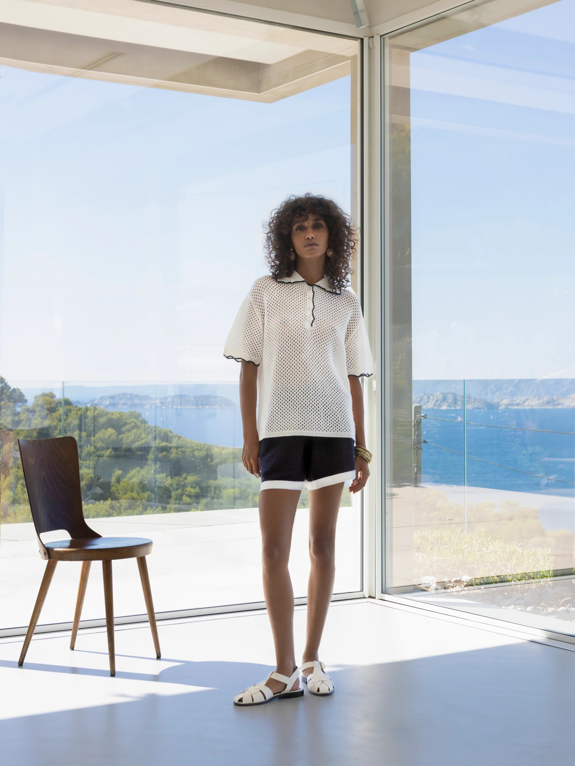 263_20622_4014_4 - Allude - 1/4 Arm 30% Cashmere 70% Wolle Active Capsule Summer 2026 Damen NEW Polo Pullover SAPG::263-20622 Spring/Summer 2026 Weiß Wolle