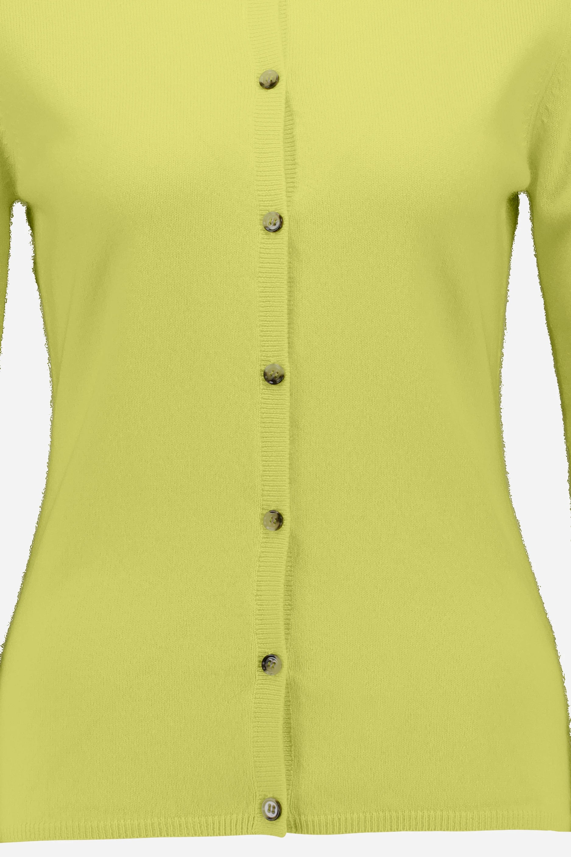 265-11103-20-S_4 - Allude - 100% Cashmere Active Cashmere Damen Fall/Winter 2026/2027 Gelb Langarm NEW Rundhals SAPG::265-11103 Strickjacke