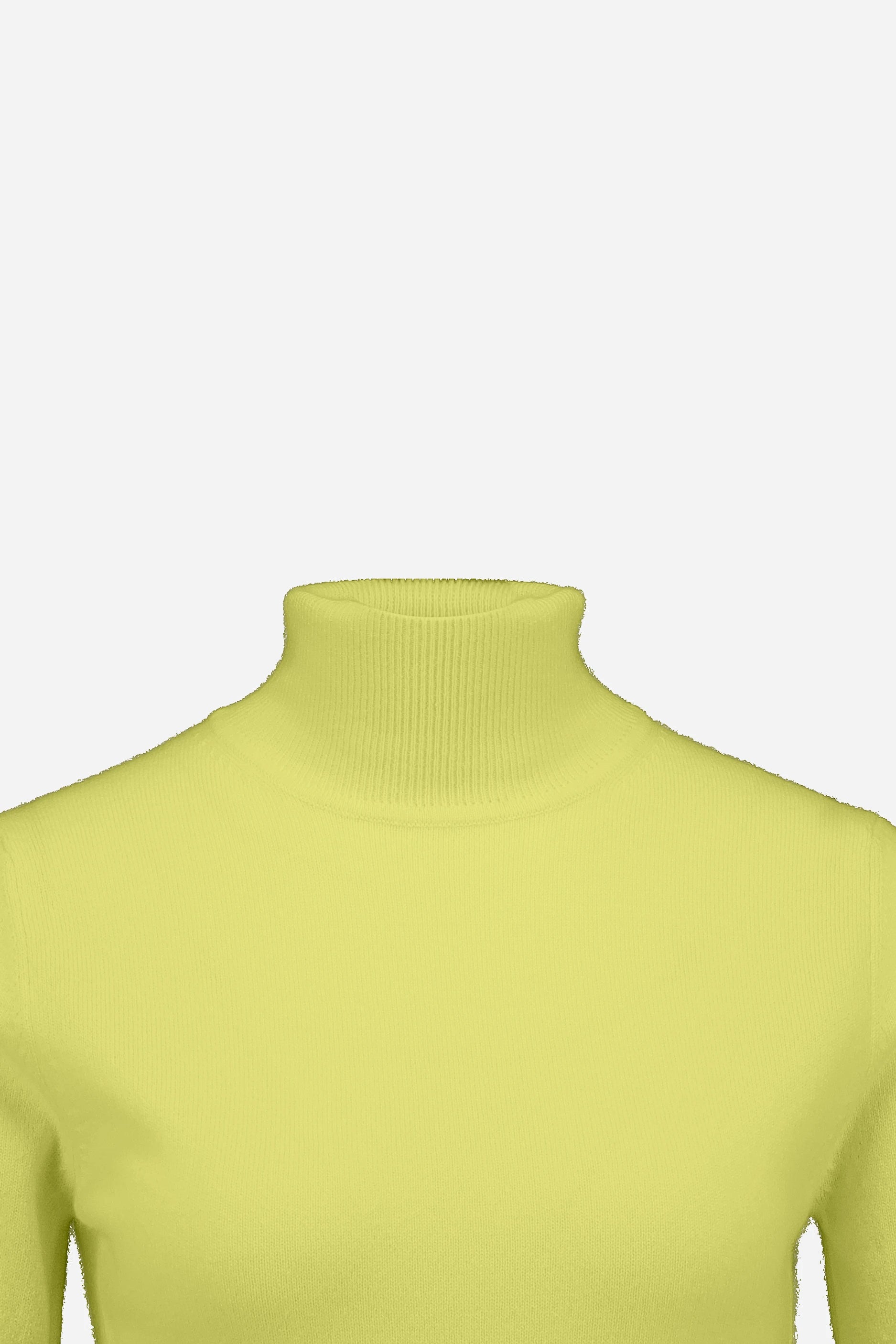 265-11104-20-S_3 - Allude - 1/4 Arm 100% Cashmere Active Cashmere Damen Fall/Winter 2026/2027 Gelb NEW Pullover SAPG::265-11104 Stehkragen