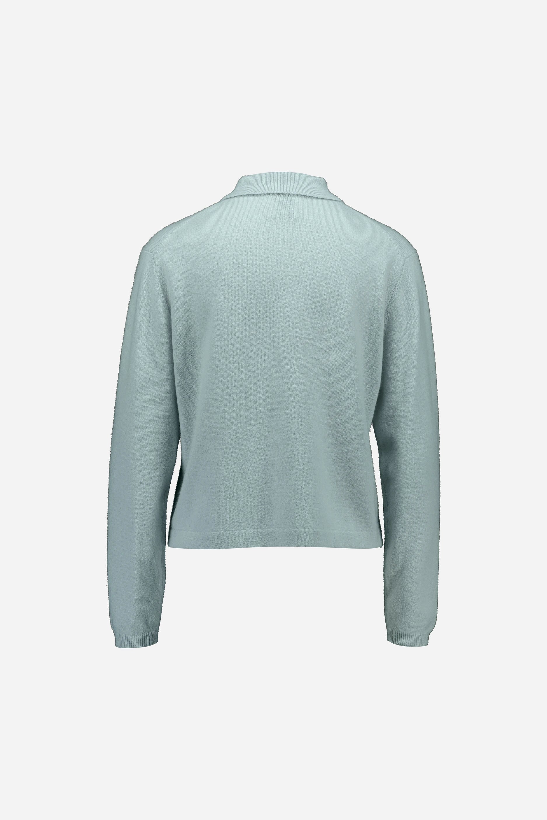 265-11118-10-S_2 - Allude - 100% Cashmere Active Blau Cashmere Damen Fall/Winter 2026/2027 Langarm NEW Polo Pullover SAPG::265-11118