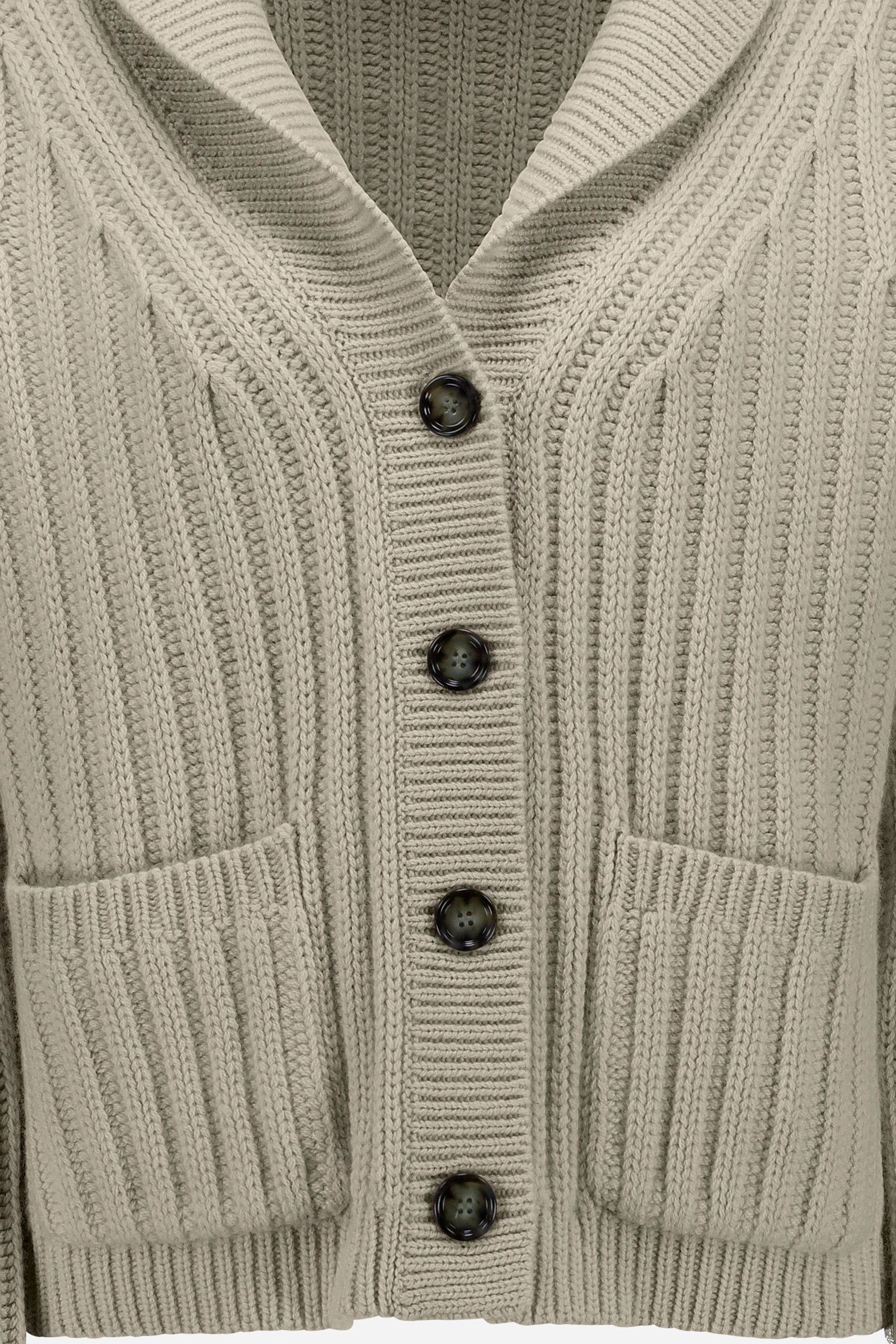 265-11121-43-S_4 - Allude - 100% Cashmere Active Beige Cashmere Damen Fall/Winter 2026/2027 Langarm NEW SAPG::265-11121 Schalkragen Strickjacke