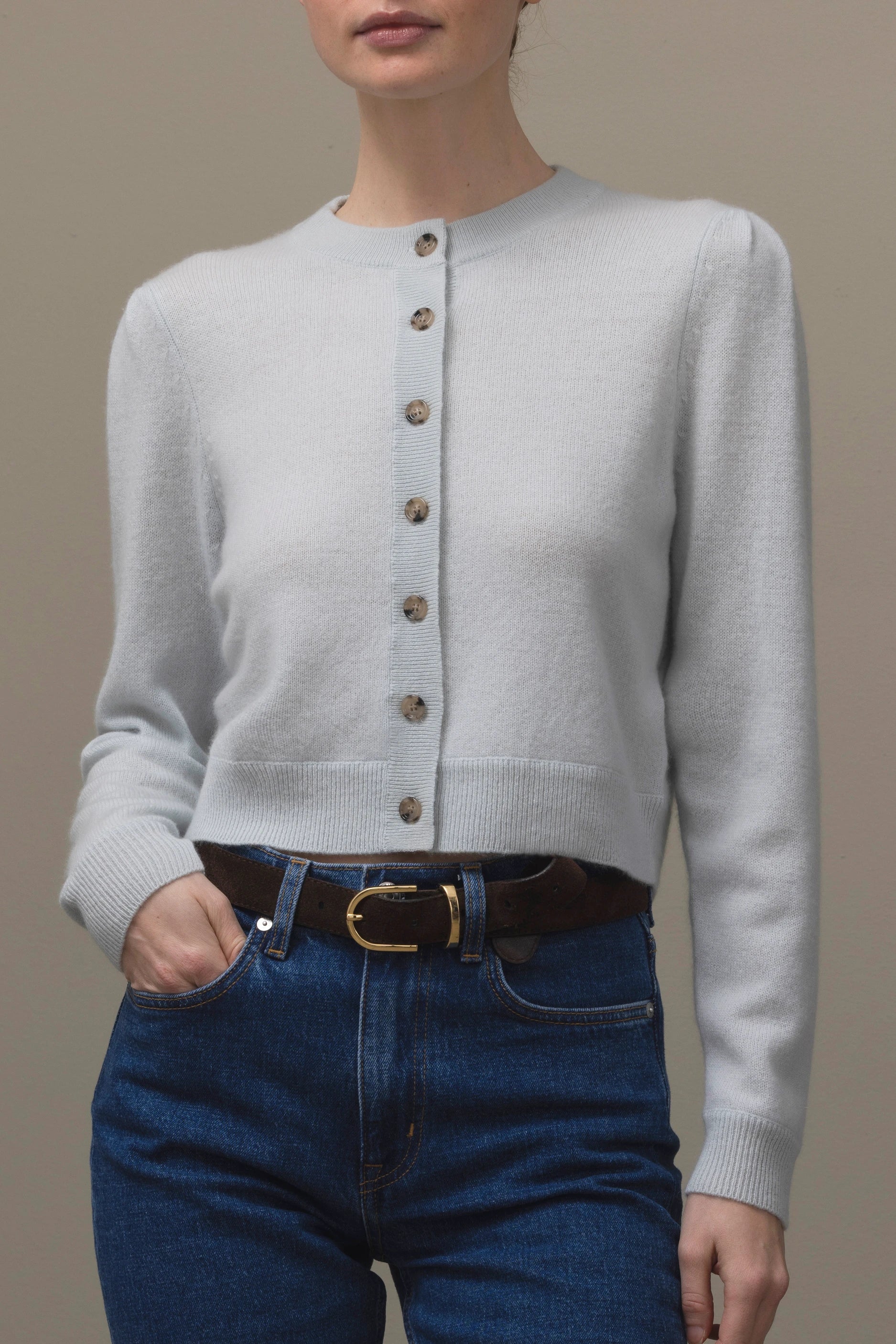 265-11131-30-S_2_e36f8cc9-9e16-499d-8183-10fb0b7ec2c1 - Allude - 100% Cashmere Active Cashmere Damen Fall/Winter 2026/2027 Grün Langarm NEW Rundhals SAPG::265-11131 Strickjacke