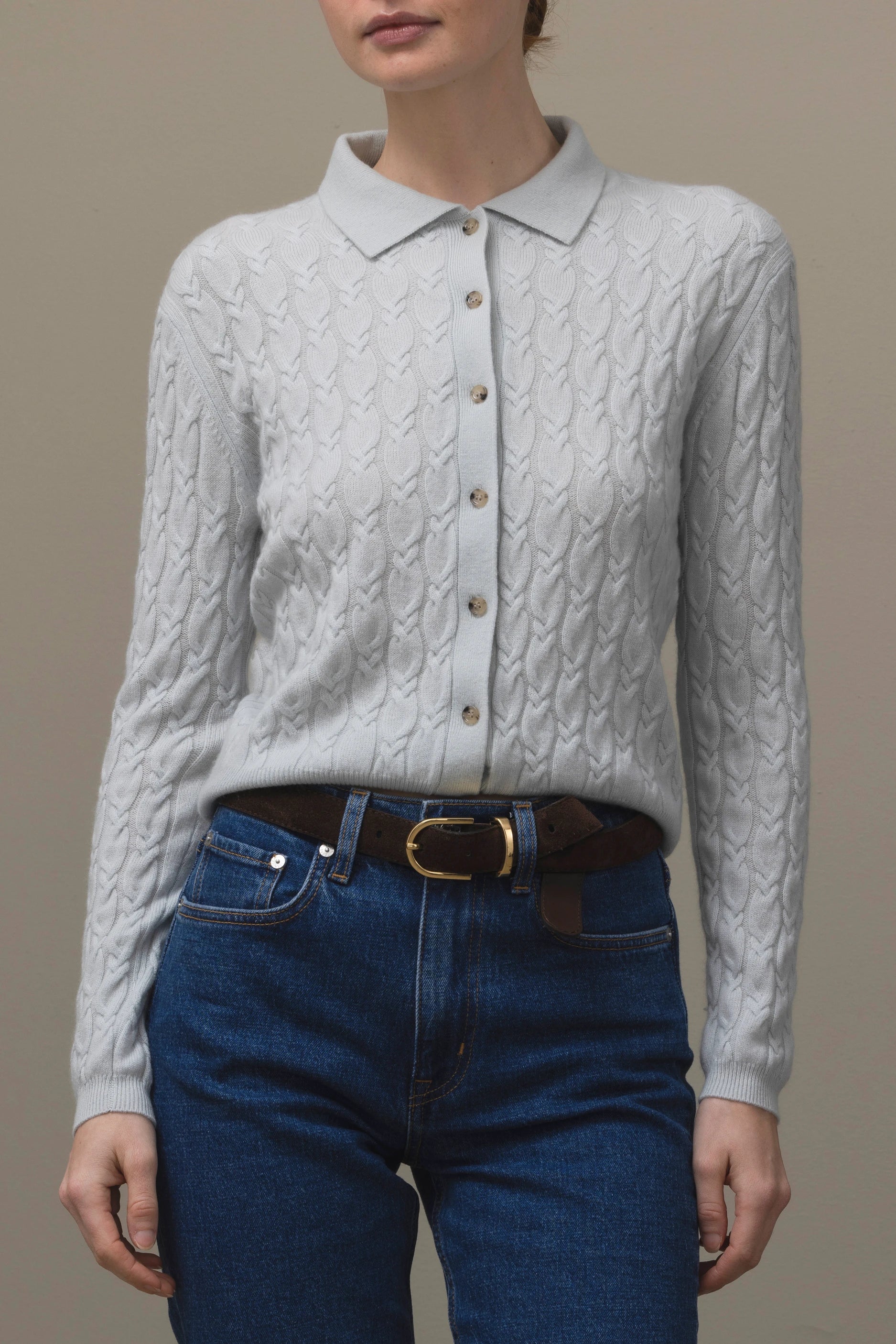 265-11140-30-S_2_40ac4ef1-c53e-47e1-8eca-edb8c85bcba7 - Allude - 100% Cashmere Active Cashmere Damen Fall/Winter 2026/2027 Grün Langarm NEW SAPG::265-11140 Strickjacke