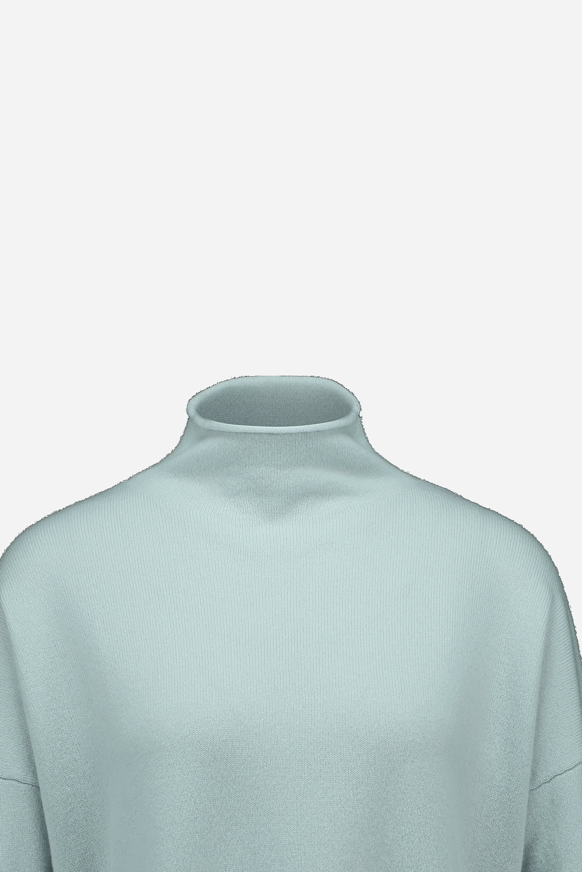 265-11164-10-S_3 - Allude - 100% Cashmere Active Blau Cashmere Damen Fall/Winter 2026/2027 Halbarm NEW Pullover SAPG::265-11164 Stehkragen