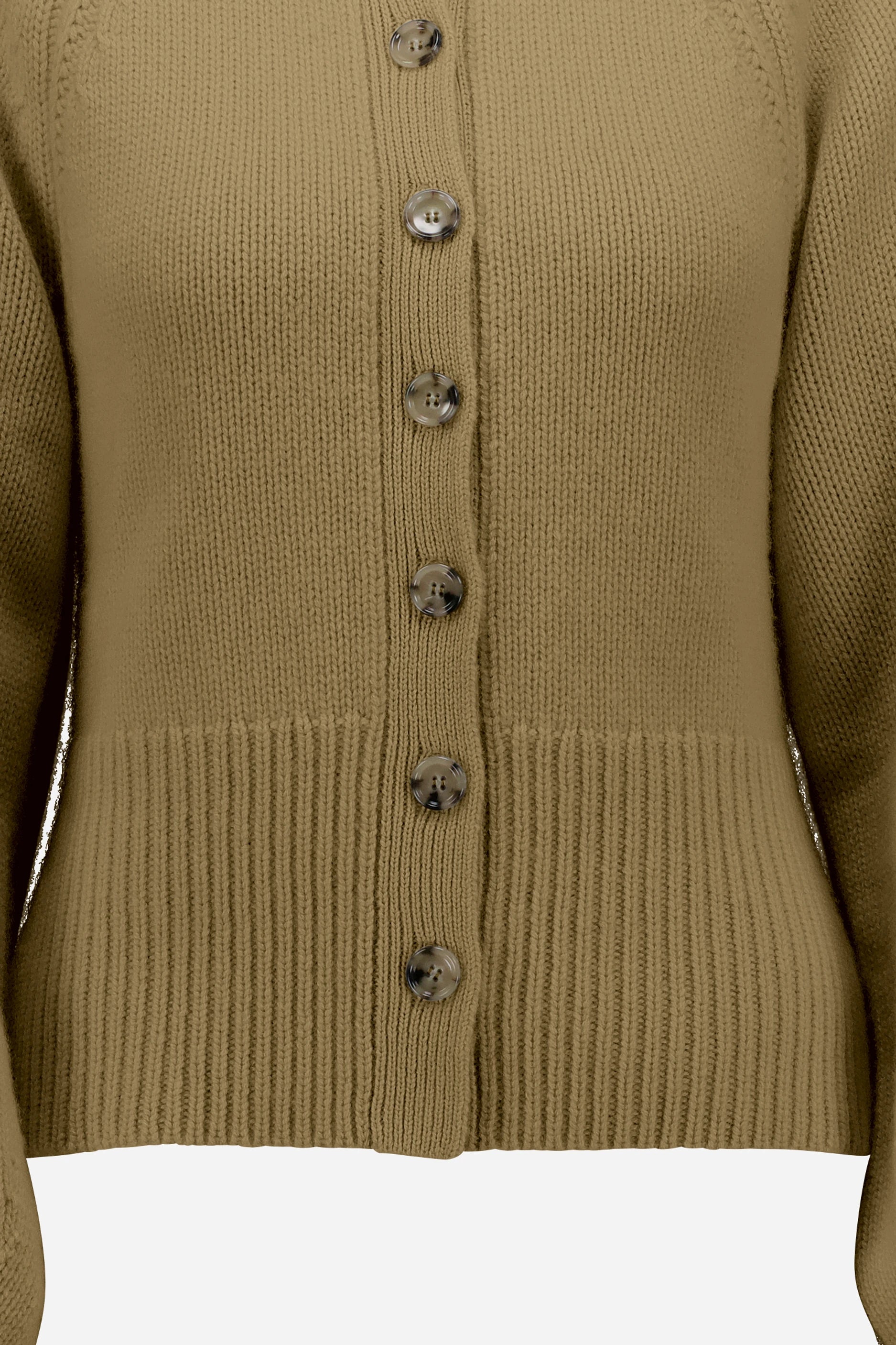 265-11186-45-S_4 - Allude - 100% Cashmere Active Beige Cashmere Damen Fall/Winter 2026/2027 Halbarm NEW Rundhals SAPG::265-11186 Strickjacke