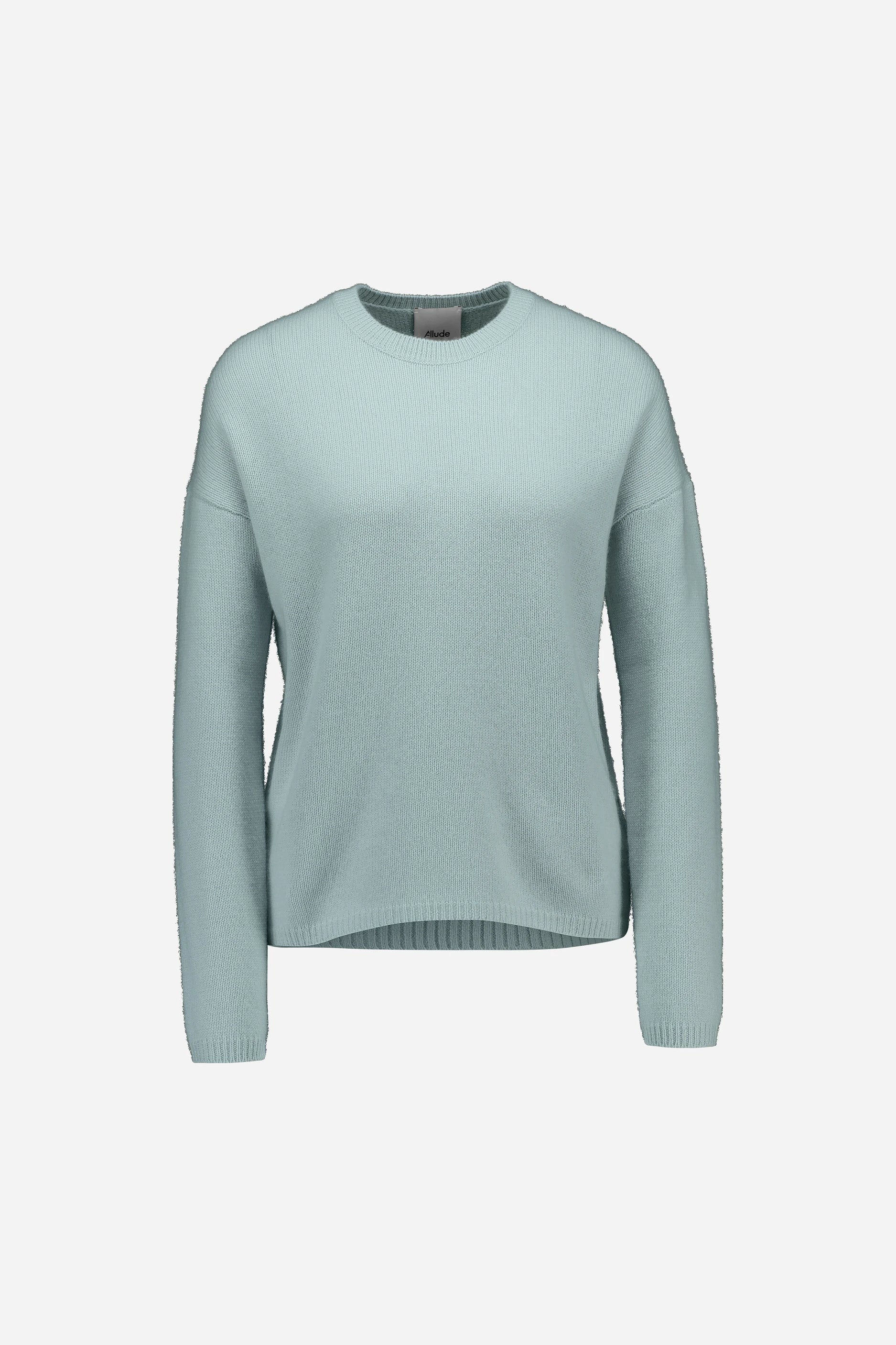 265-11212-10-S_1 - Allude - 100% Cashmere Active Blau Cashmere Damen Fall/Winter 2026/2027 Langarm NEW Pullover Rundhals SAPG::265-11212