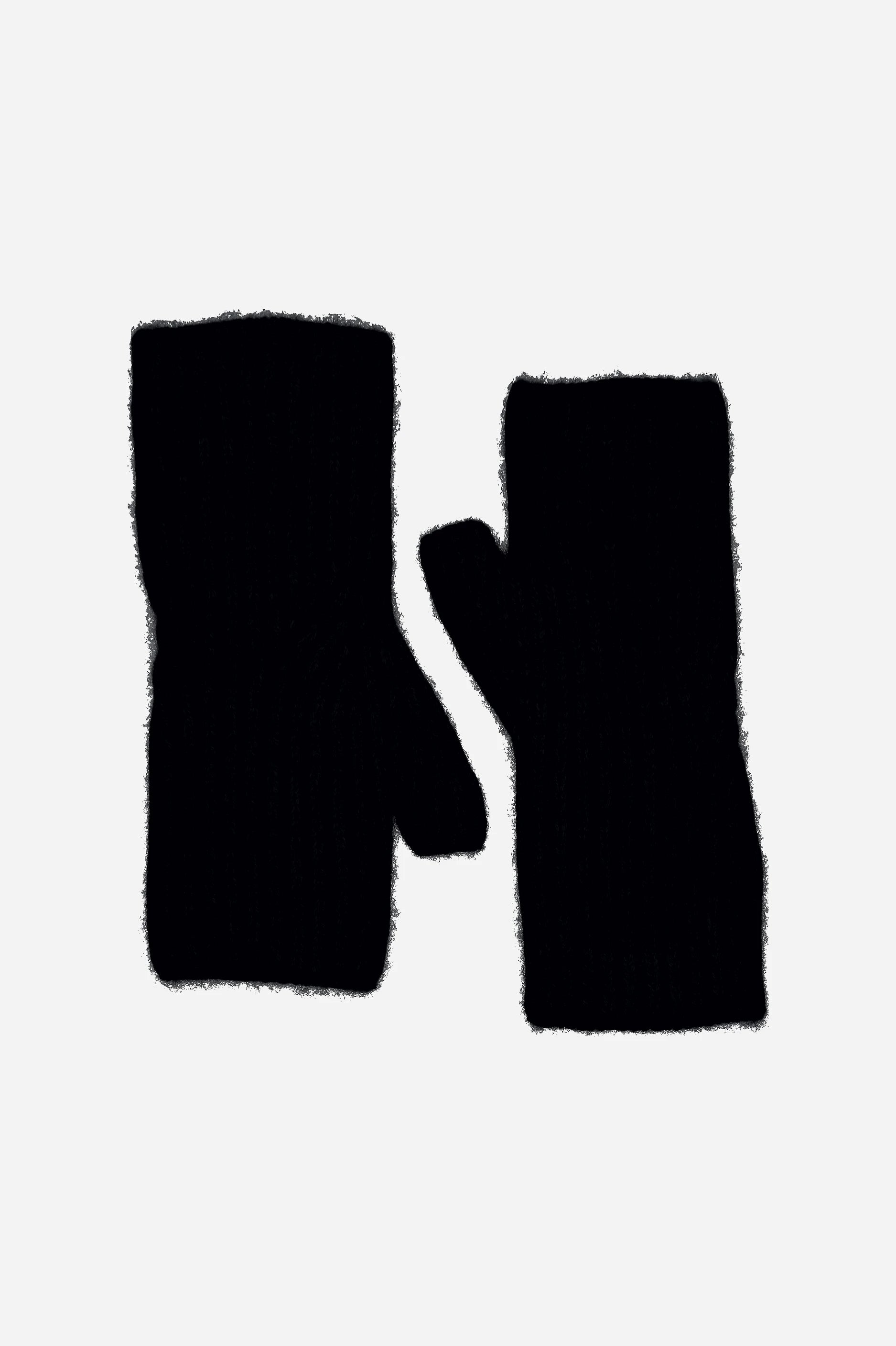 265-11227-90-one_1 - Allude - 100% Cashmere Active Cashmere Damen Damen Accessoires Fall/Winter 2026/2027 Handschuhe NEW SAPG::265-11227 Schwarz