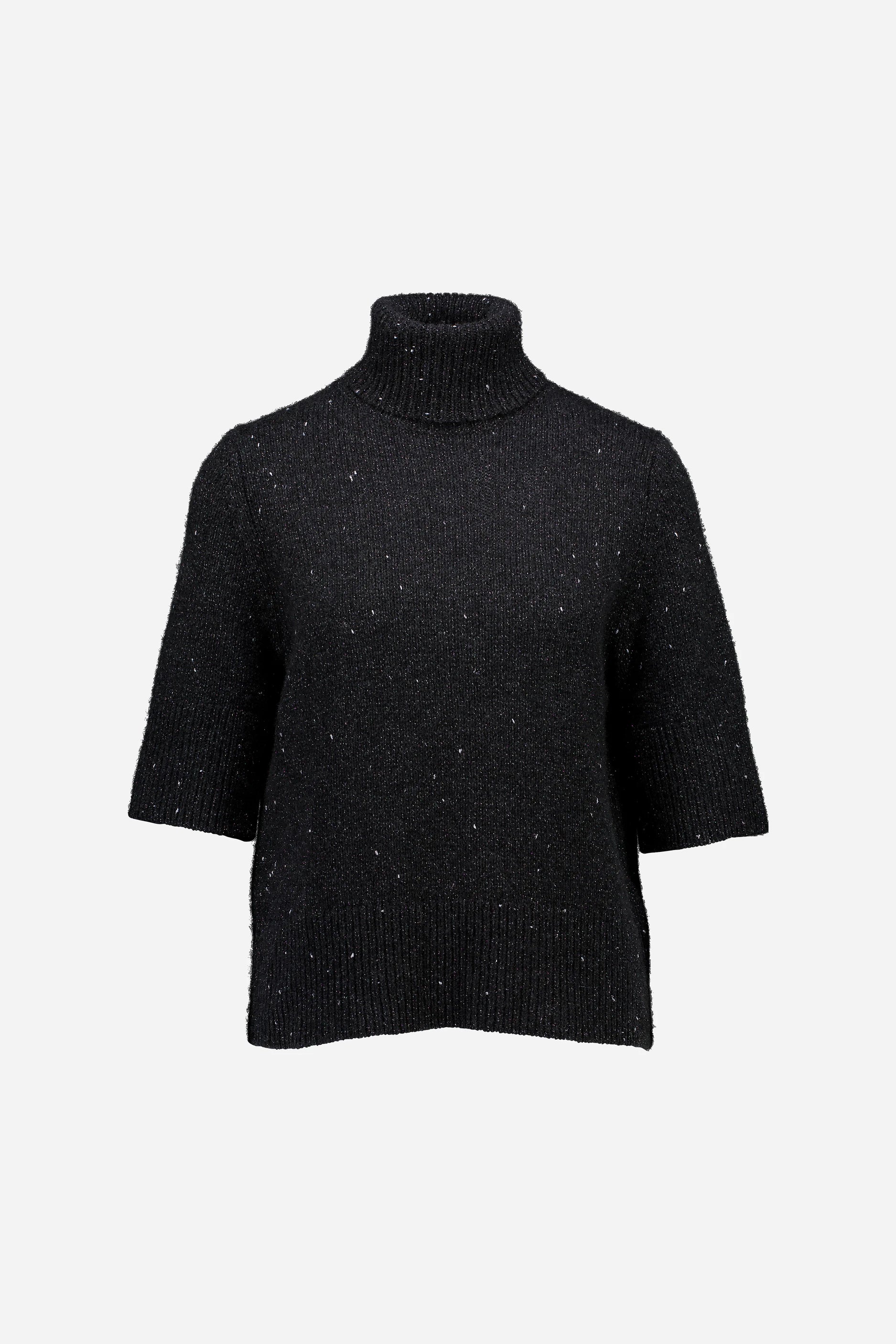 265-11272-584-S_1 - Allude - 3% Polyester 97% Cashmere Active Cashmere Damen Fall/Winter 2026/2027 Grau Halbarm NEW Pullover Rollkragen SAPG::265-11272