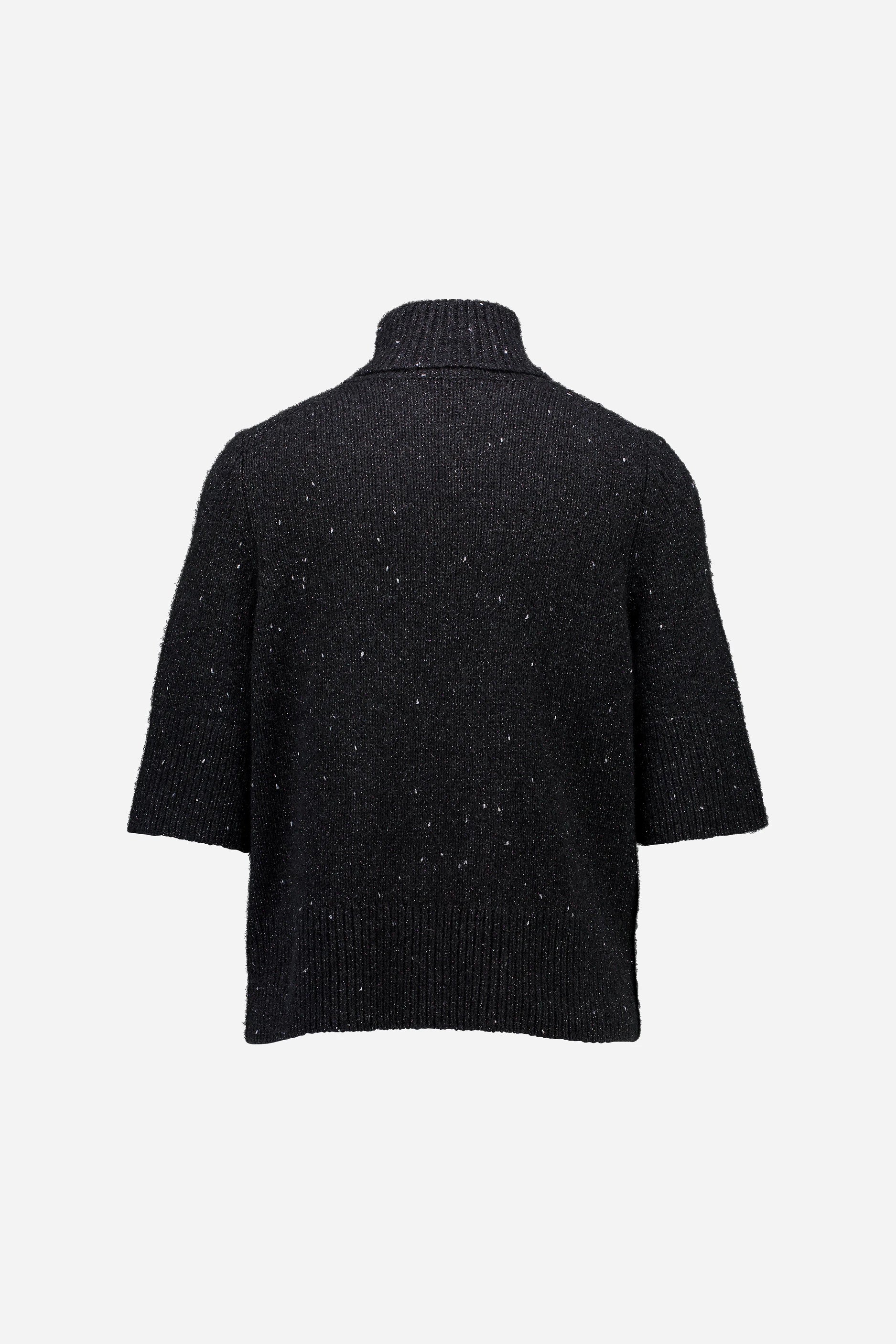265-11272-584-S_2 - Allude - 3% Polyester 97% Cashmere Active Cashmere Damen Fall/Winter 2026/2027 Grau Halbarm NEW Pullover Rollkragen SAPG::265-11272