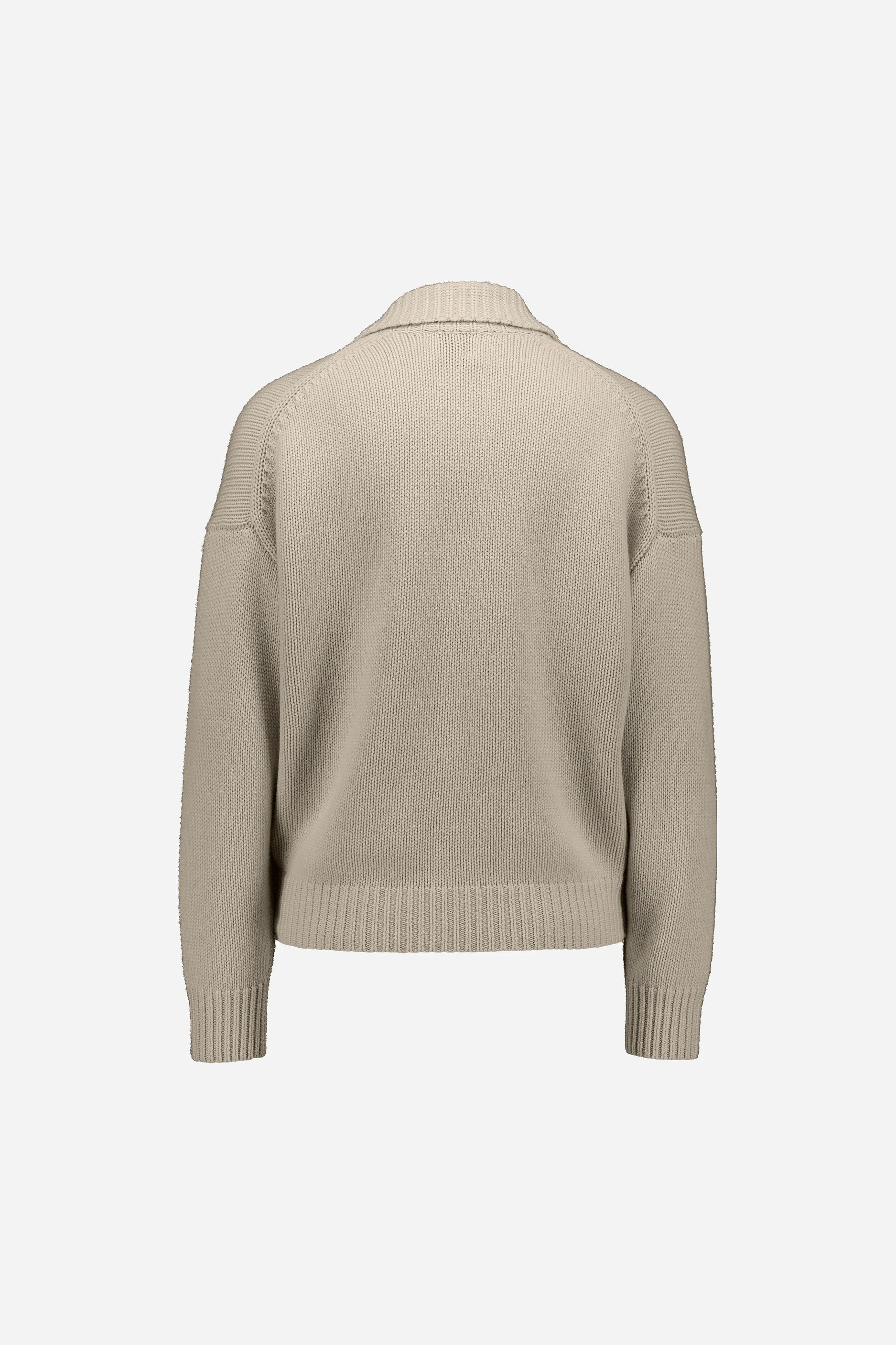 265-17000-43-S_2 - Allude - 30% Cashmere 70% Wolle Active Beige Damen Fall/Winter 2026/2027 Langarm NEW SAPG::265-17000 Strickjacke Wolle