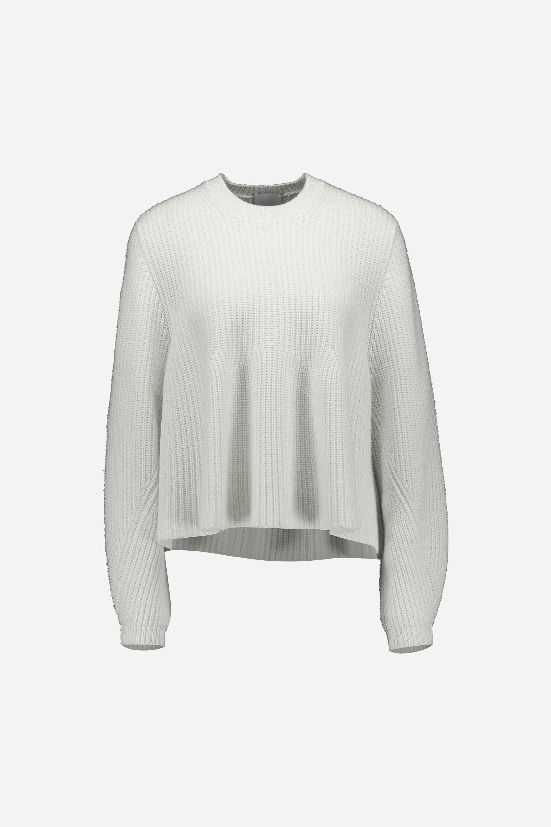 265-17034-40-S_1 - Allude - 30% Cashmere 70% Wolle Active Damen Fall/Winter 2026/2027 Langarm NEW Pullover Rundhals SAPG::265-17034 Weiß Wolle