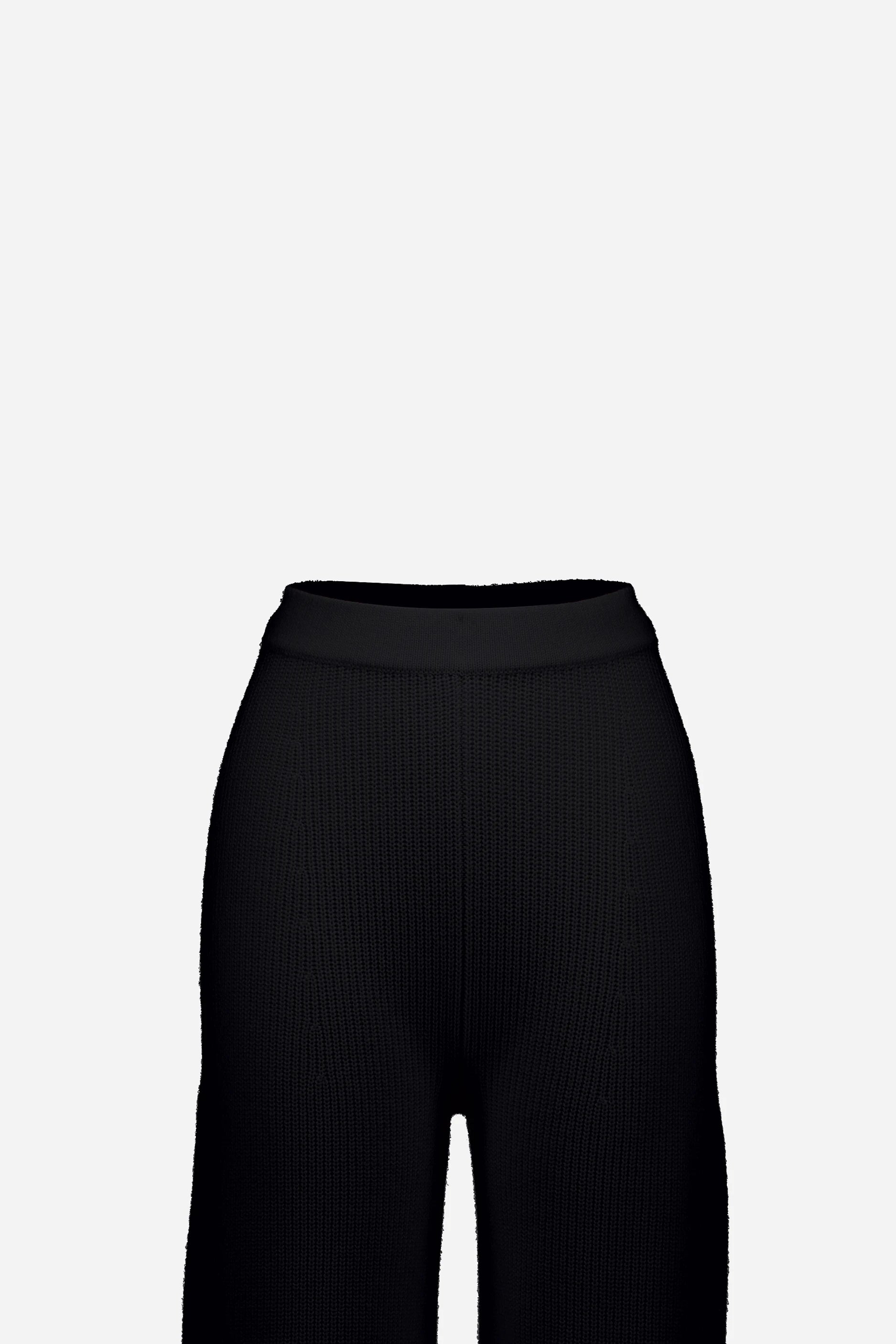 265-17035-90-S_3 - Allude - 30% Cashmere 70% Wolle Active Damen Fall/Winter 2026/2027 Hose NEW SAPG::265-17035 Schwarz Wolle