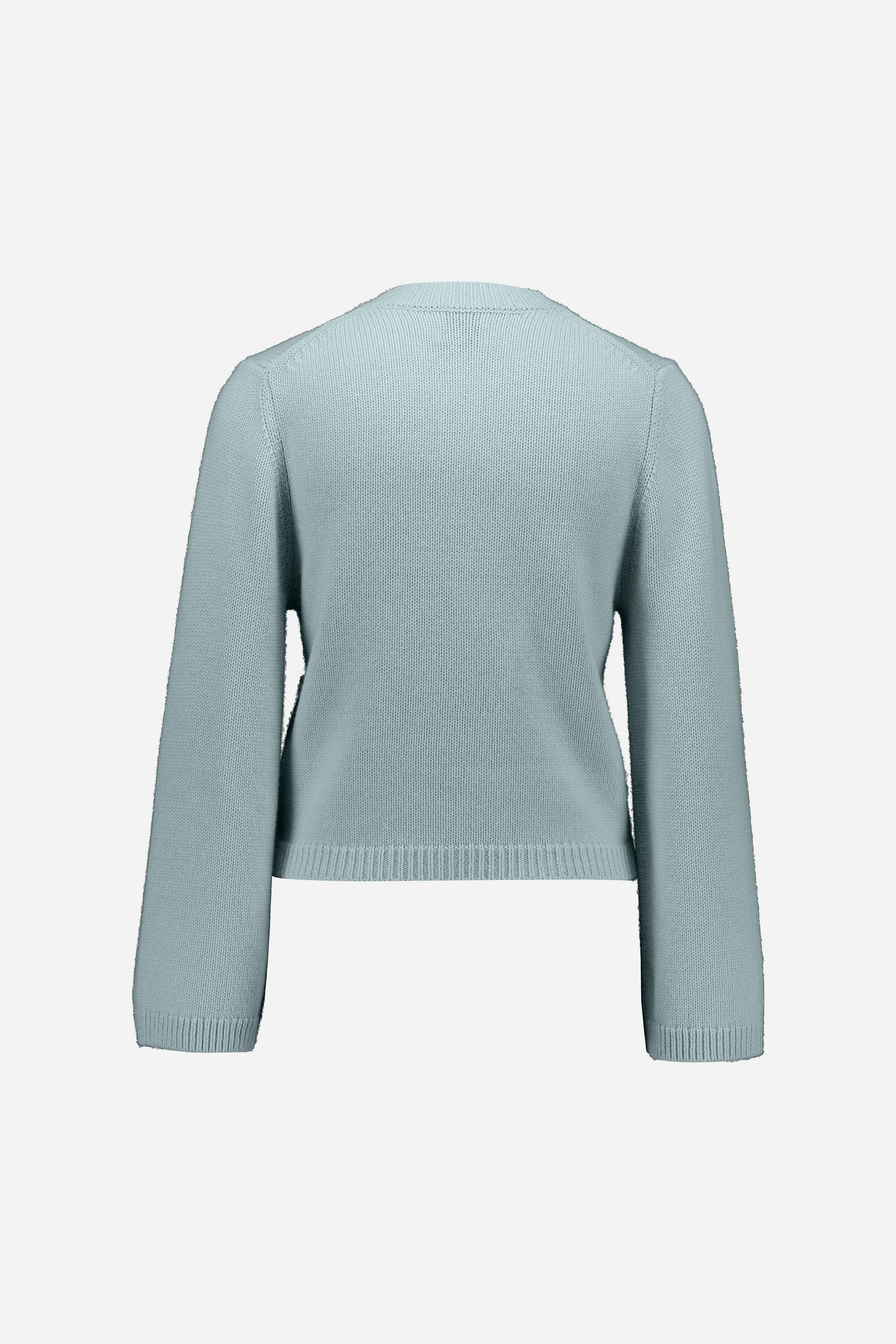 265-17071-10-2 - Allude - 30% Cashmere 70% Wolle Active Blau Damen Fall/Winter 2026/2027 Langarm NEW Rundhals SAPG::265-17071 Strickjacke Wolle