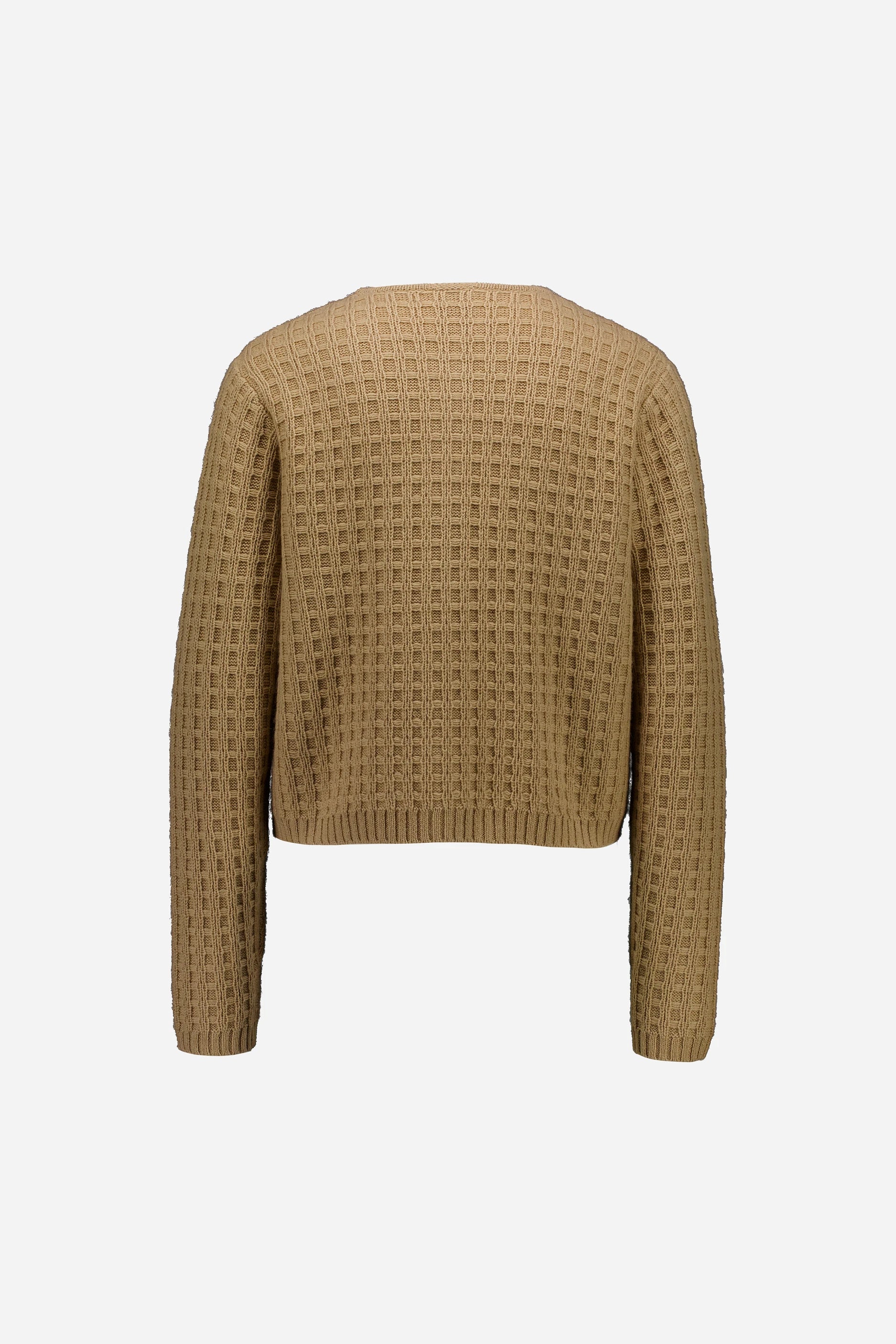 265-17113-45-S_2 - Allude - 30% Cashmere 70% Wolle Active Beige Damen Fall/Winter 2026/2027 Langarm NEW Rundhals SAPG::265-17113 Strickjacke Wolle