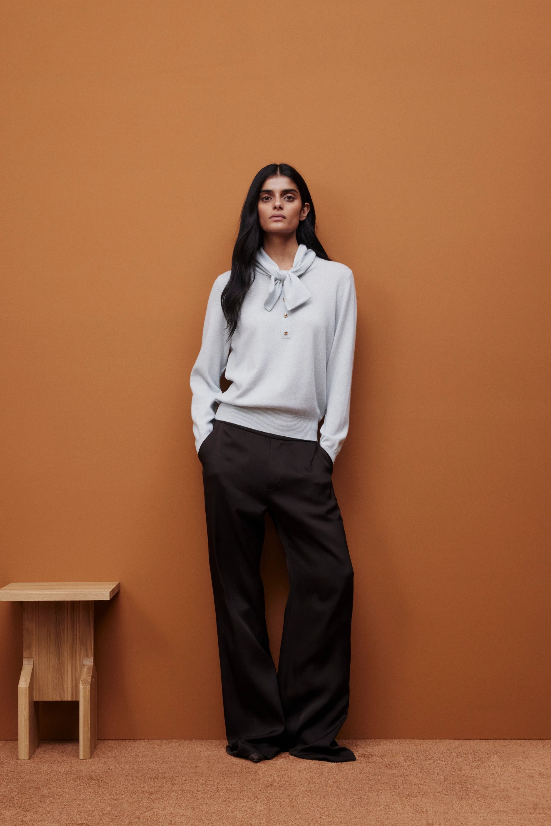 265-17127-30-8 - Allude - 30% Cashmere 70% Wolle Active Damen Fall/Winter 2026/2027 Langarm NEW Pullover SAPG::265-17127 Schwarz Wolle