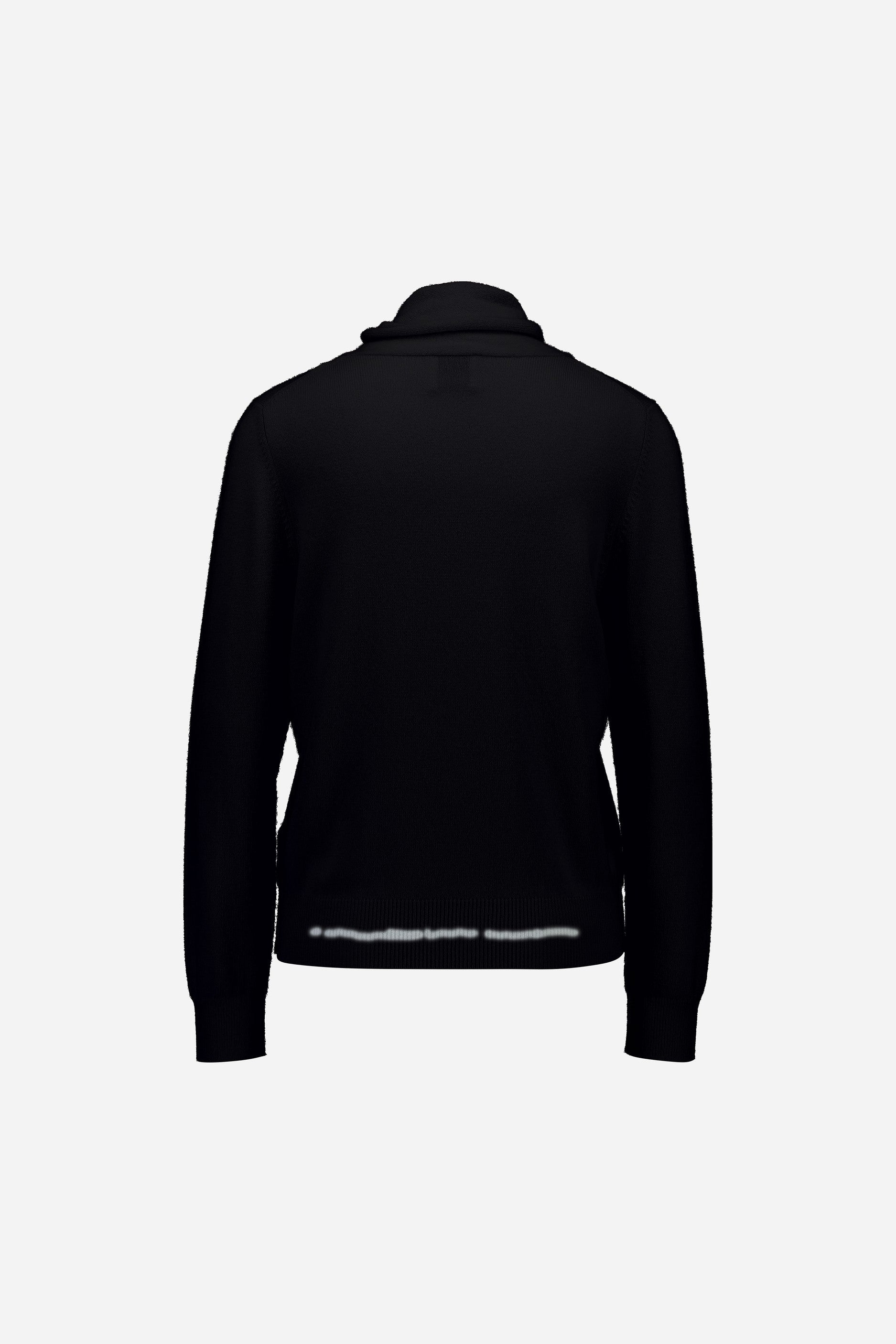 265-17127-90-2 - Allude - 30% Cashmere 70% Wolle Active Damen Fall/Winter 2026/2027 Langarm NEW Pullover SAPG::265-17127 Schwarz Wolle
