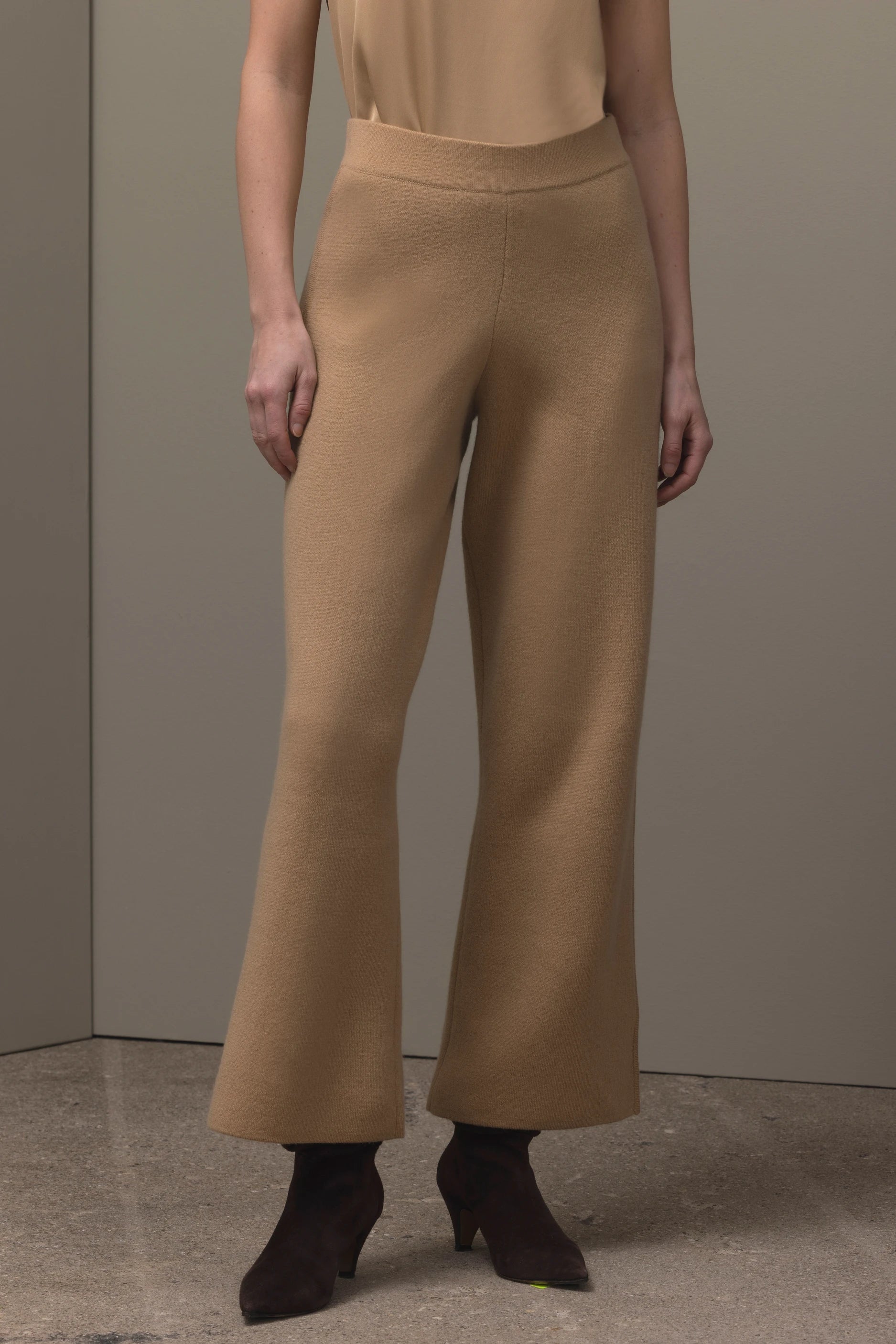 265-17614-45-S_2 - Allude - 30% Cashmere 70% Wolle Active Beige Damen Fall/Winter 2026/2027 Hose NEW SAPG::265-17614 Wolle