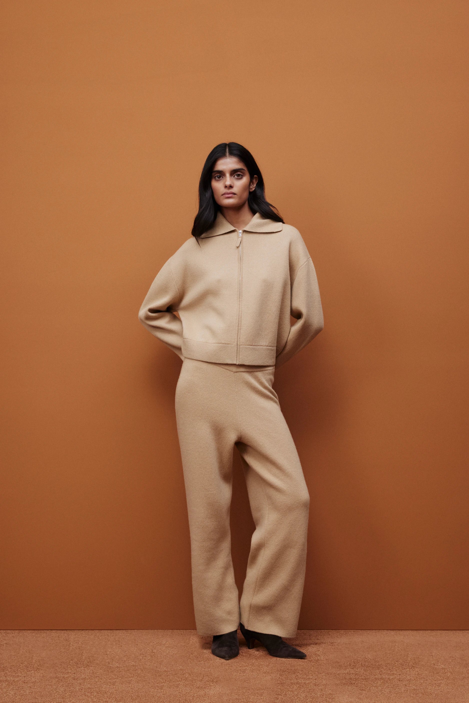 265-17614-45-S_8 - Allude - 30% Cashmere 70% Wolle Active Beige Damen Fall/Winter 2026/2027 Hose NEW SAPG::265-17614 Wolle