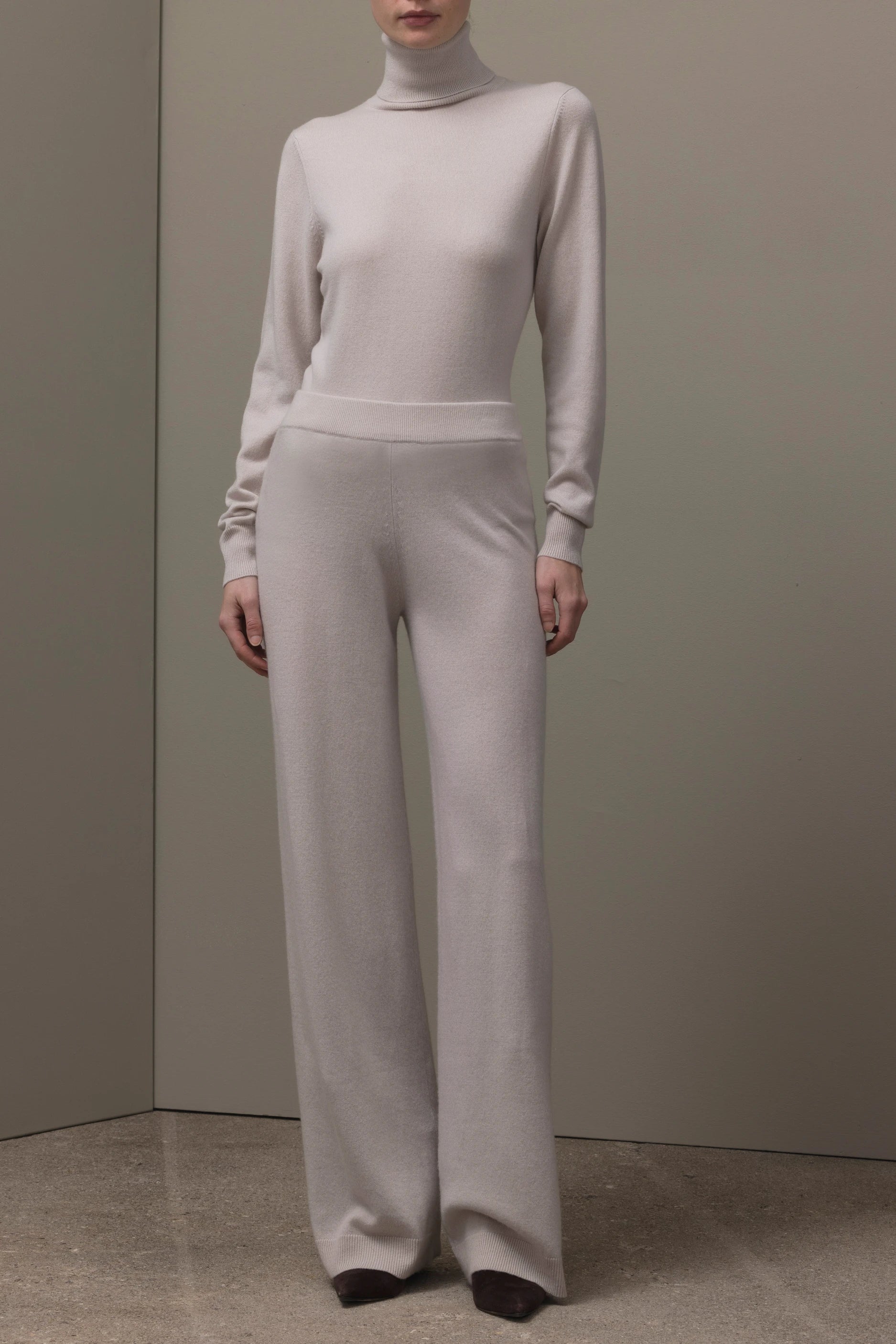 265-17706-43-S_1 - Allude - 30% Cashmere 70% Wolle Active Beige Damen Fall/Winter 2026/2027 Hose NEW SAPG::265-17706 Wolle
