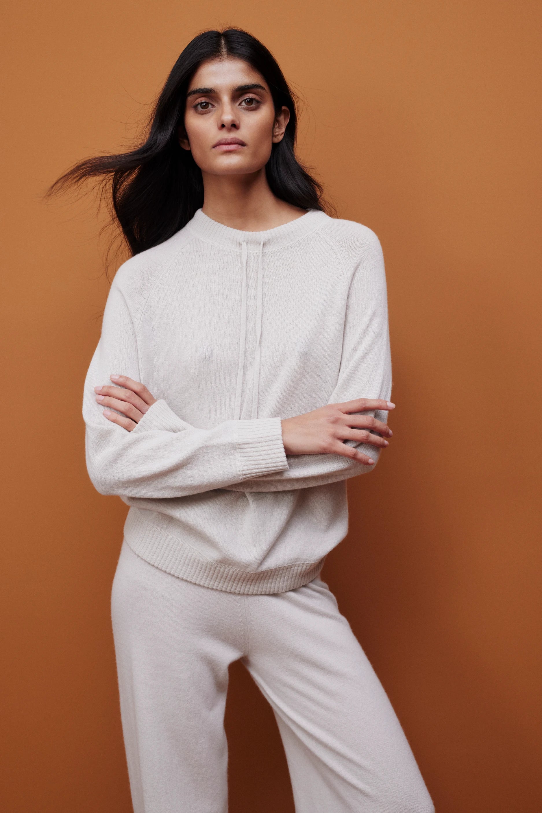 265-17706-43-S_8 - Allude - 30% Cashmere 70% Wolle Active Beige Damen Fall/Winter 2026/2027 Hose NEW SAPG::265-17706 Wolle