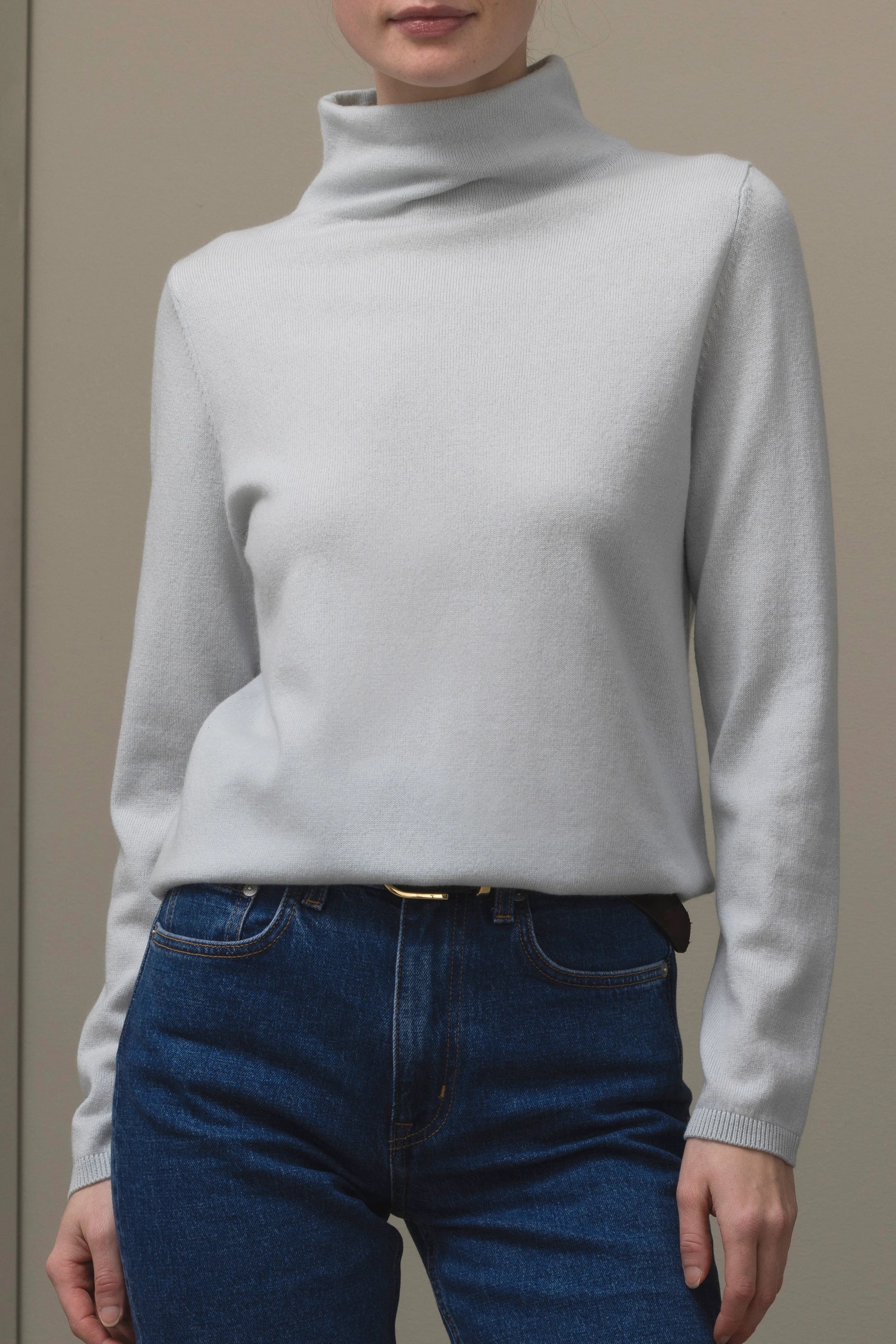 265-17732-30-S_2 - Allude - 30% Cashmere 70% Wolle Active Damen Fall/Winter 2026/2027 Grün Langarm NEW Pullover SAPG::265-17732 Stehkragen Wolle