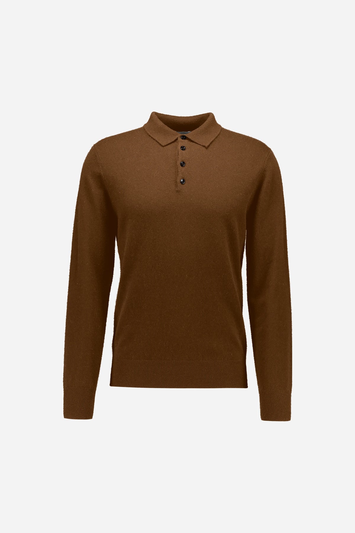 265-30023-44-S_1 - Allude - 100% Cashmere Active Beige Cashmere Fall/Winter 2026/2027 Herrne Langarm NEW Polo Pullover SAPG::265-30023