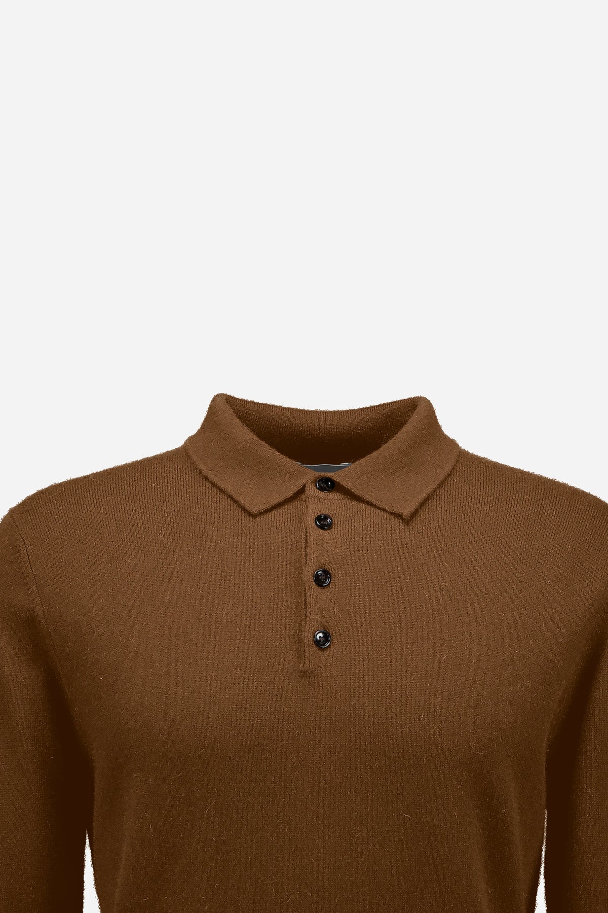 265-30023-44-S_3 - Allude - 100% Cashmere Active Beige Cashmere Fall/Winter 2026/2027 Herrne Langarm NEW Polo Pullover SAPG::265-30023