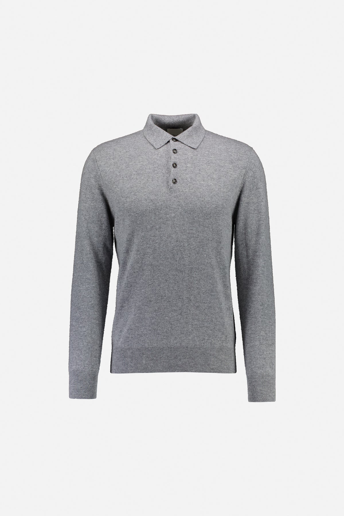 265-30023-83-1 - Allude - 100% Cashmere Active Cashmere Fall/Winter 2026/2027 Grau Herrne Langarm NEW Polo Pullover SAPG::265-30023