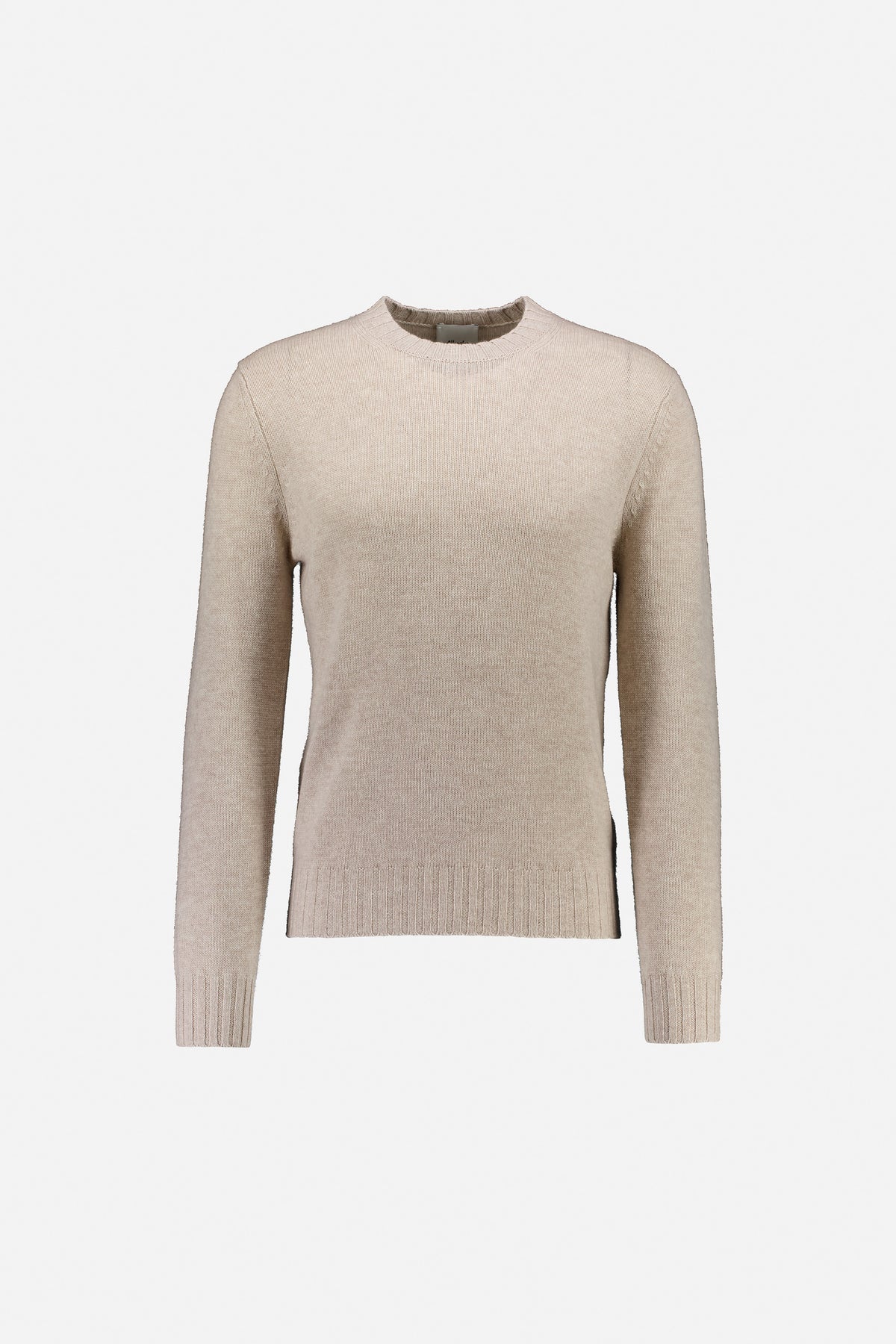 265-37060-48-1 - Allude - 30% Cashmere 70% Wolle Active Beige Fall/Winter 2026/2027 Herrne Langarm NEW Pullover Rundhals SAPG::265-37060 Wolle
